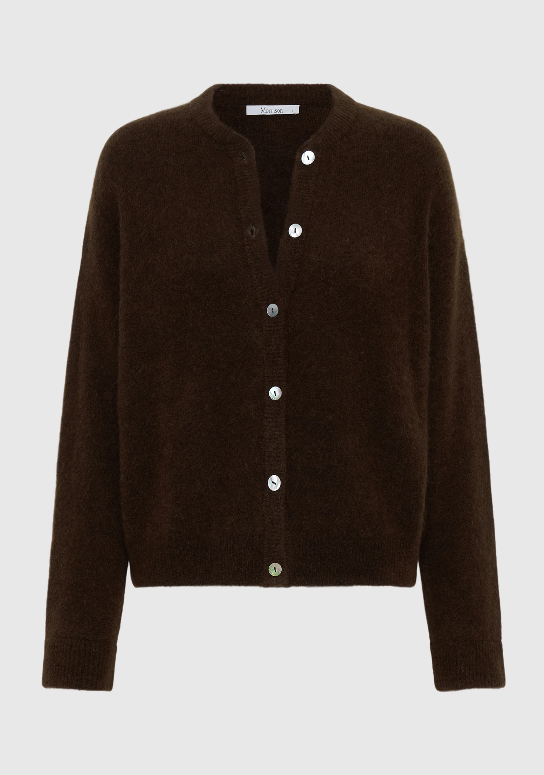 Albi Knit Cardigan_Chocolate - Image 8