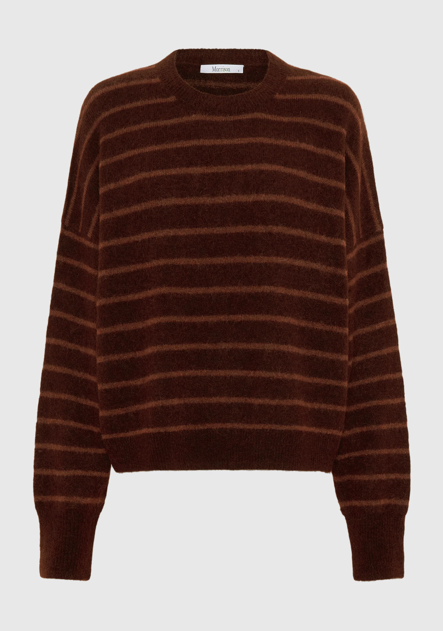 Albi Knit Pullover_Toffee Stripe - Image 7
