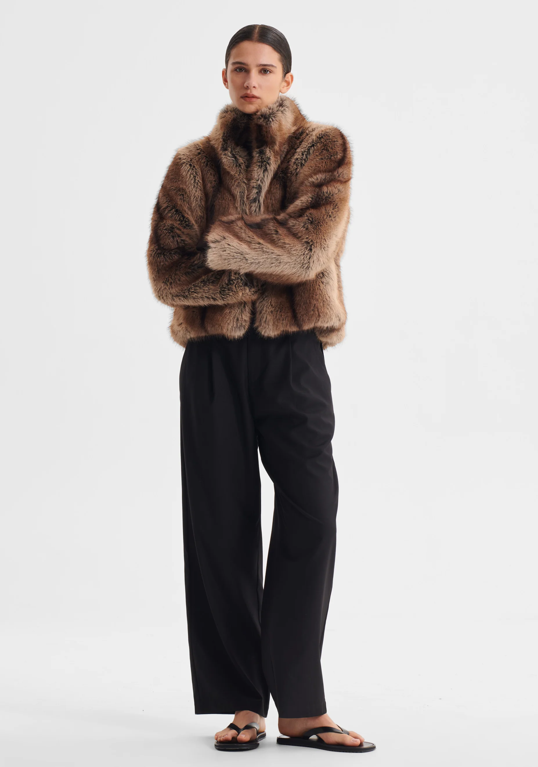 Amalia Fur Jacket_Tiramisu - Image 4