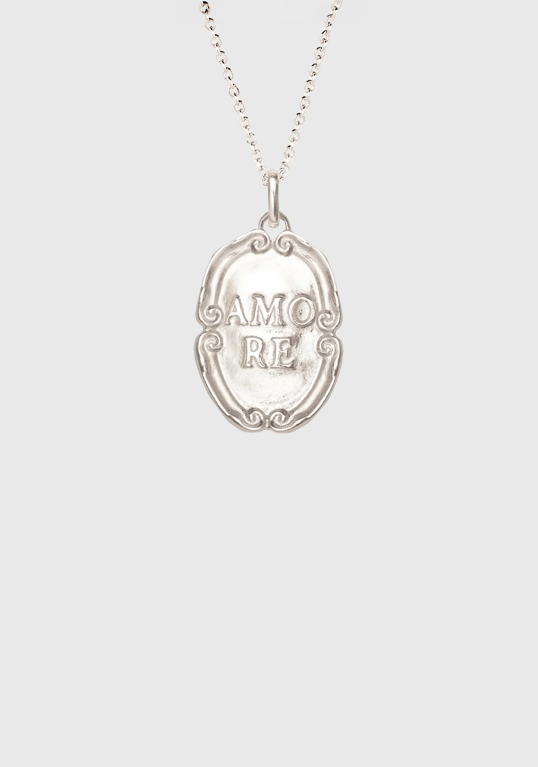 Amore Charm Necklace_Silver