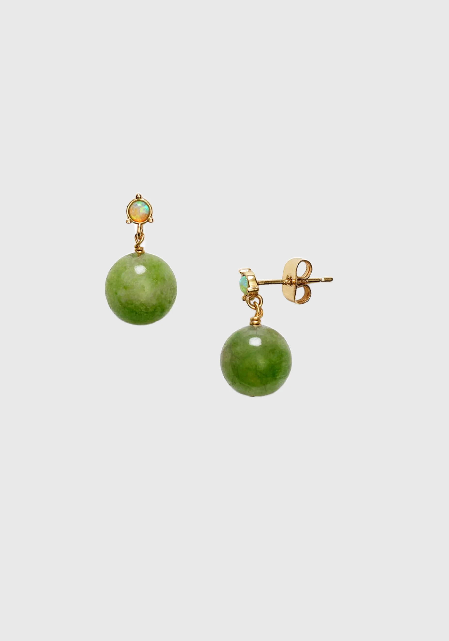 Ball Earrings_Green