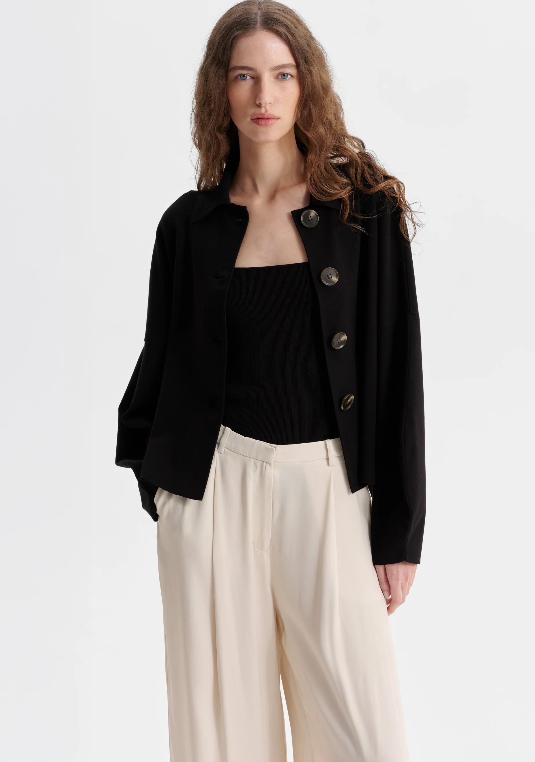 Bennett Knit Cardigan_Black - Image 3