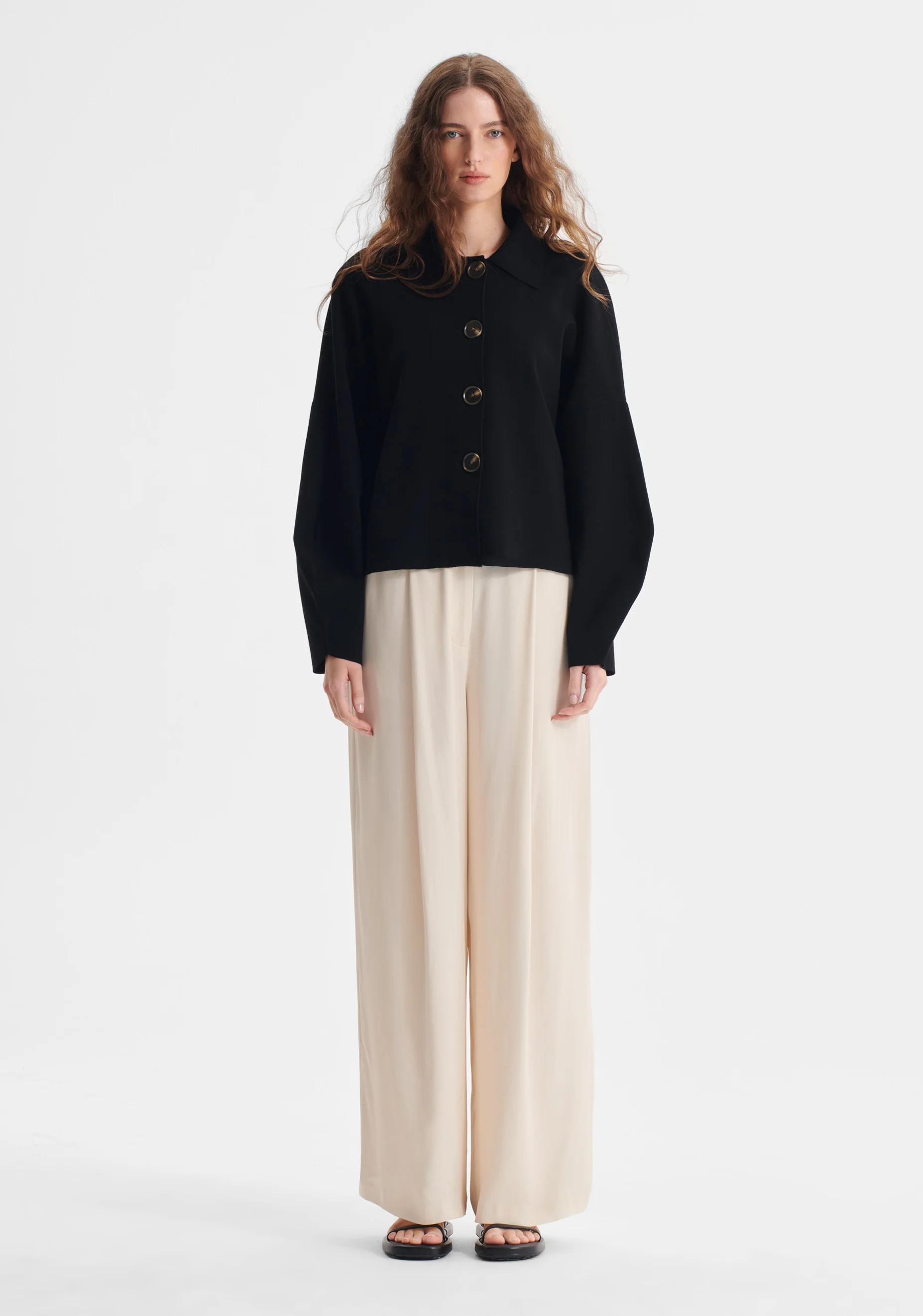 Bennett Knit Cardigan_Black - Image 4