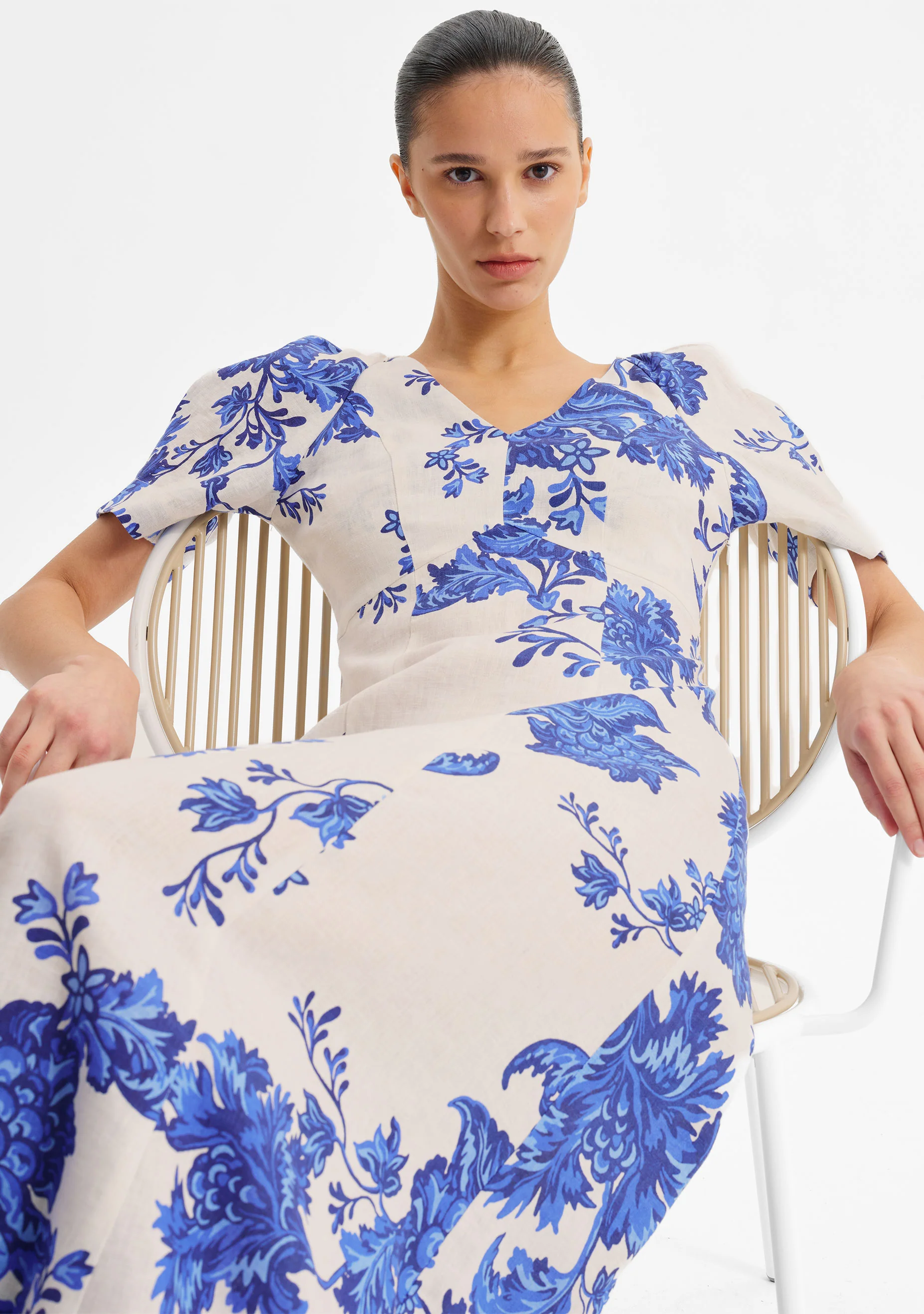 Bonita Linen Dress_Print - Image 2