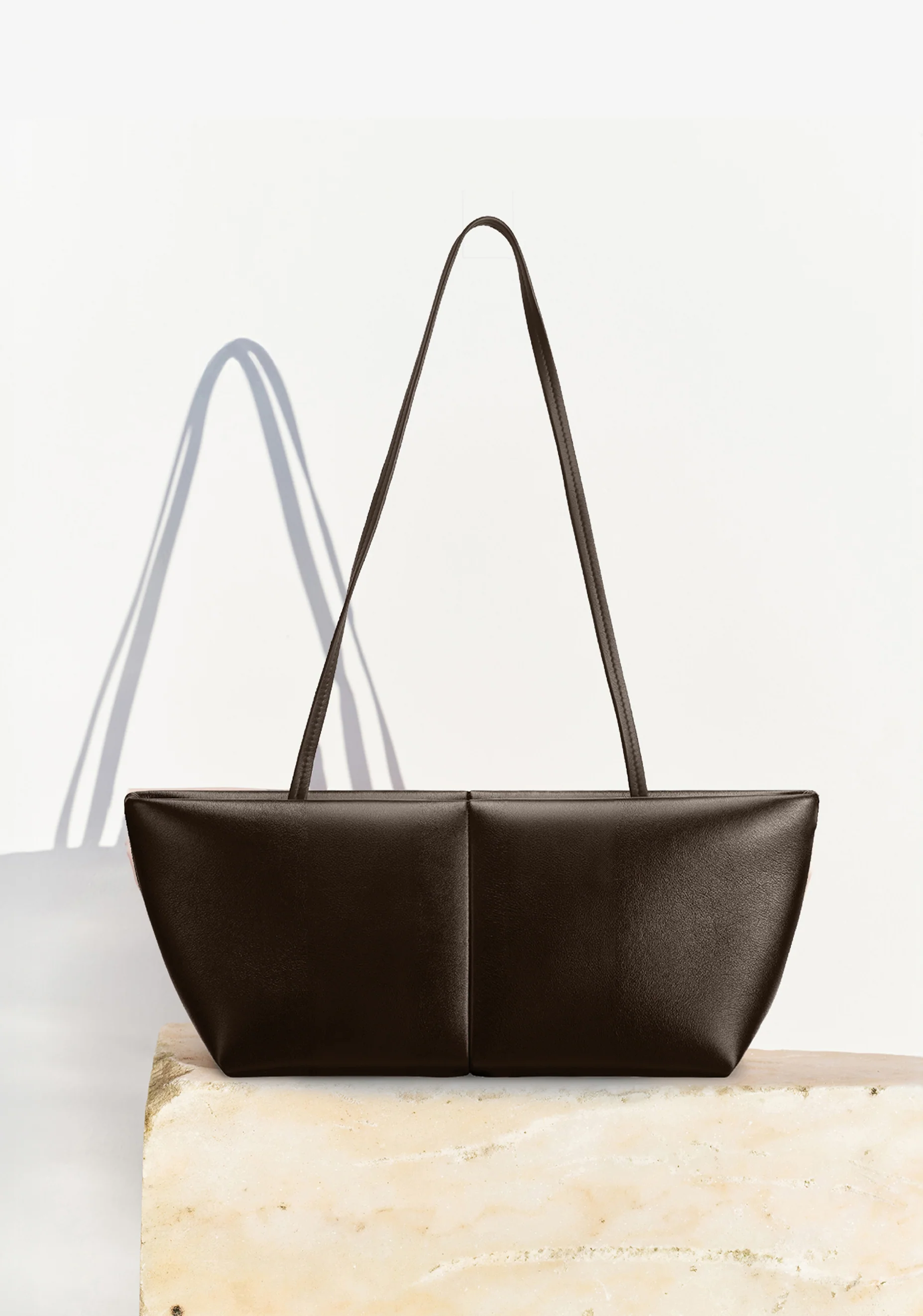 Boulevard Sling Leather Bag_Cacao - Image 2