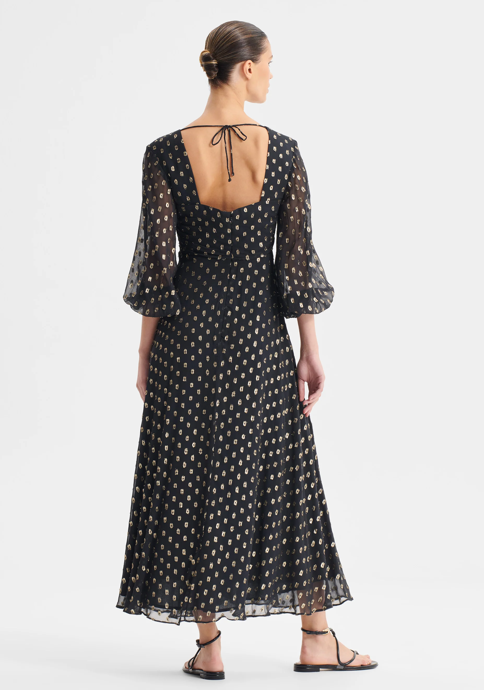 Cecile Midi Dress_Black - Image 5