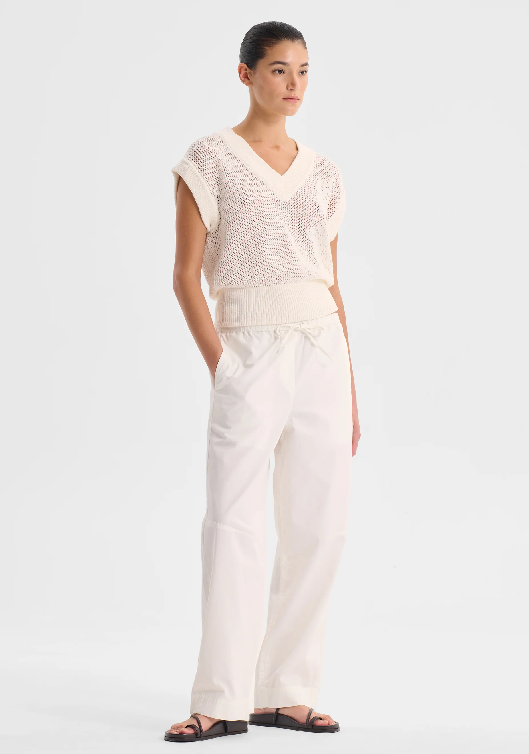 Chiara Knit Vest_White - Image 3