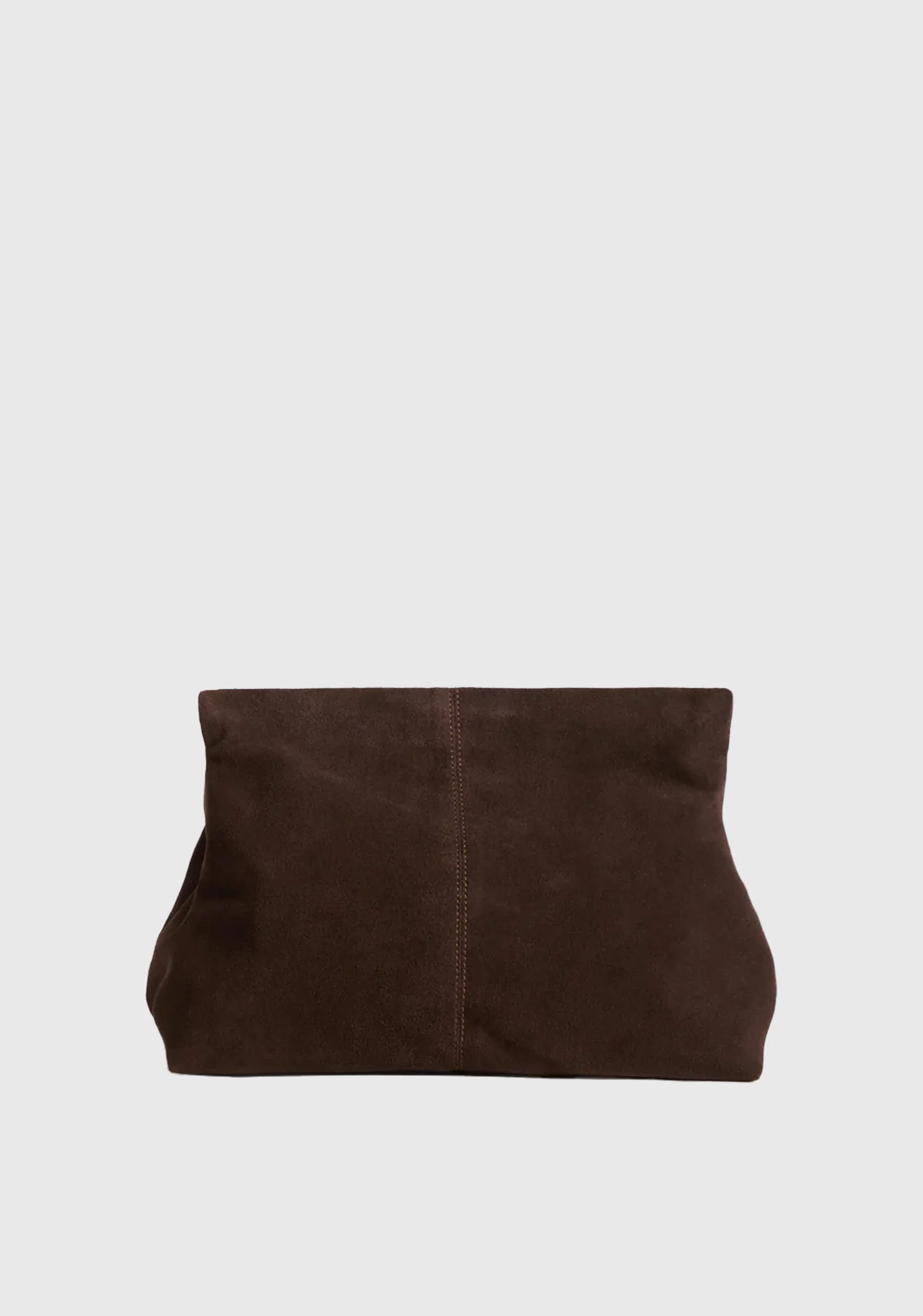 Clay Suede Clutch_Chocolate - Image 2