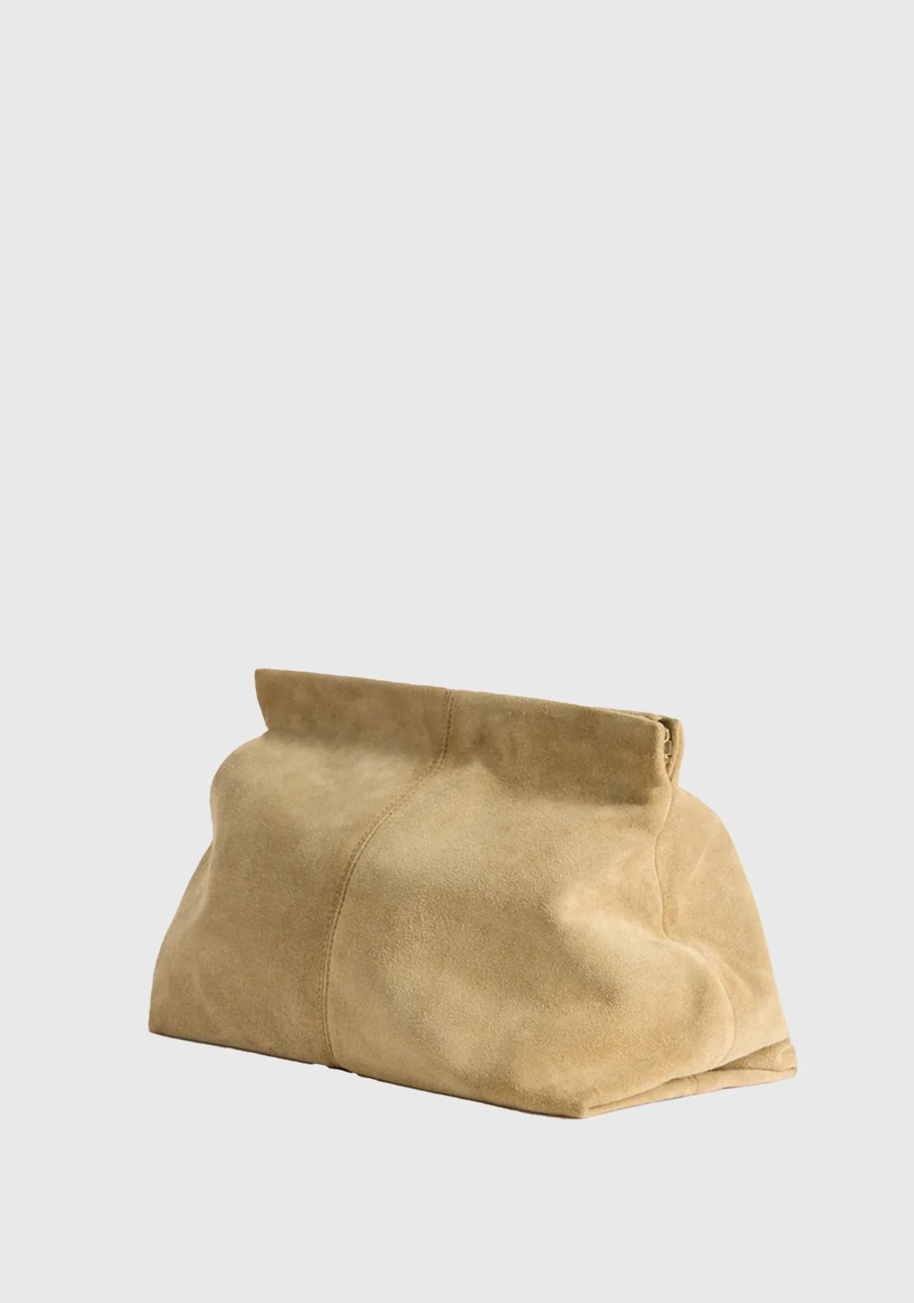 Clay Suede Clutch_Sand - Image 3