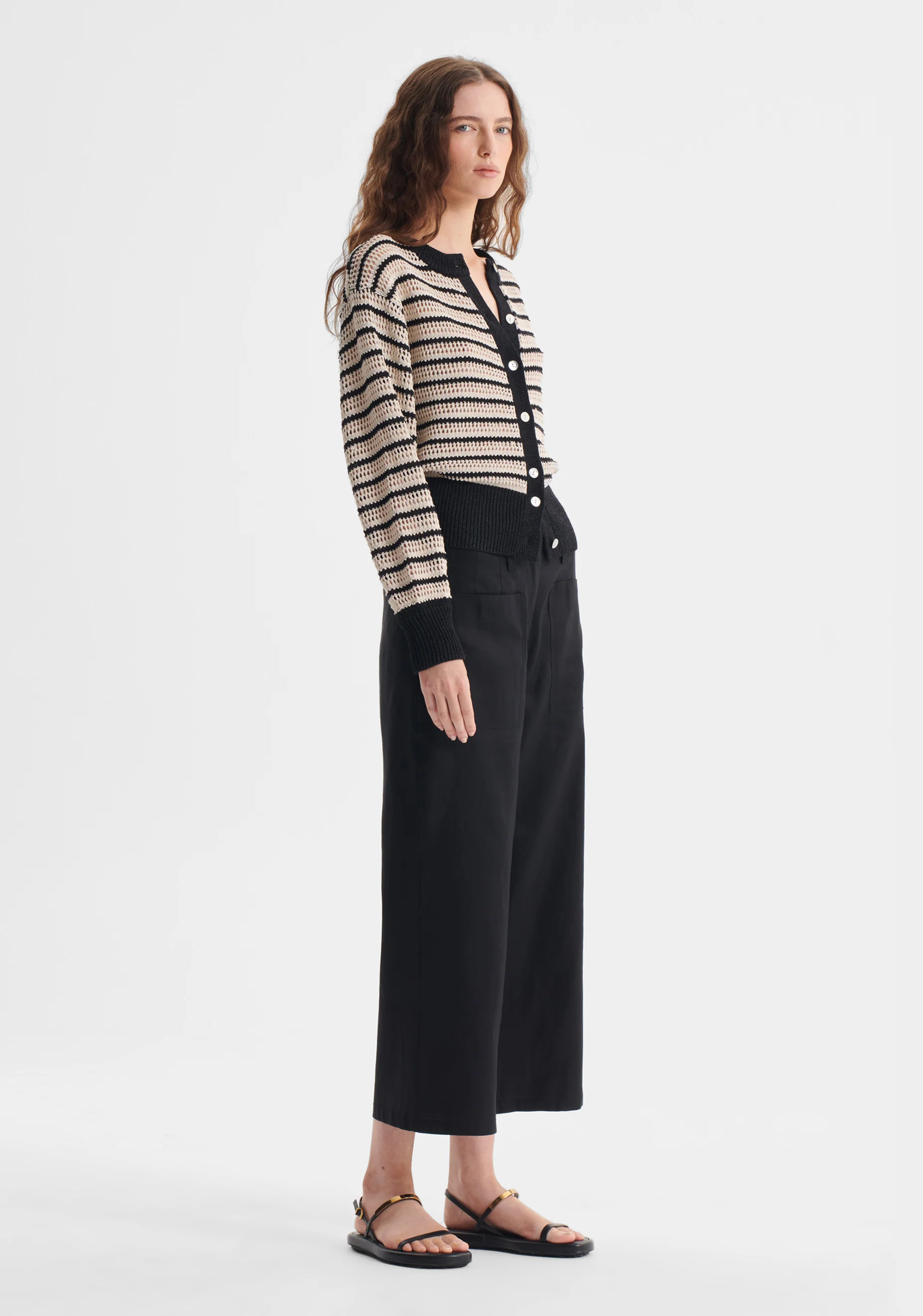 Clover Knit Cardigan_Stripe - Image 4