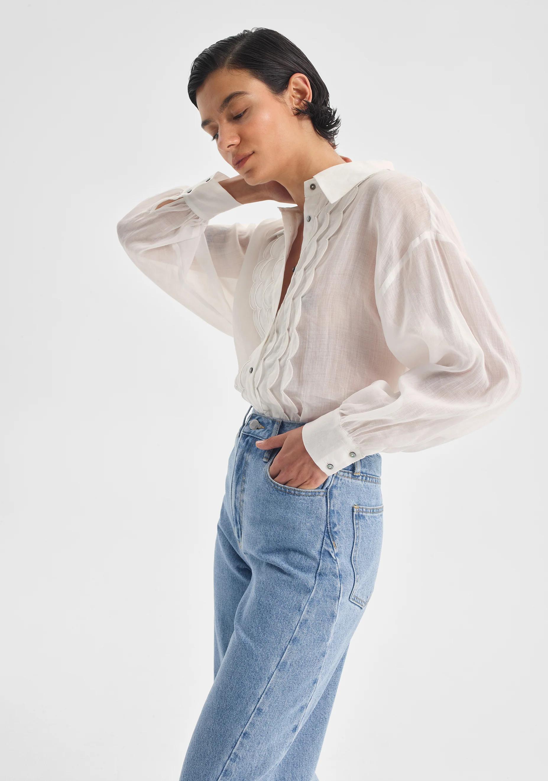 Constance Shirt_White - Image 5