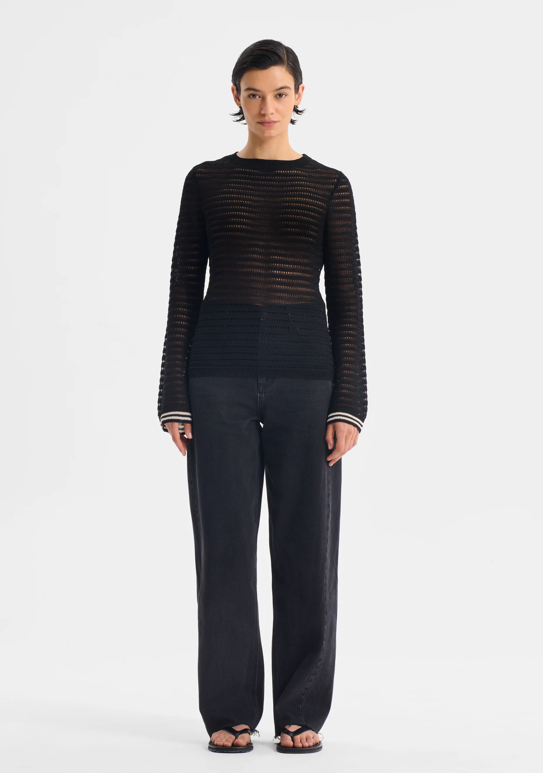 Dallas Knit Pullover_Black - Image 2