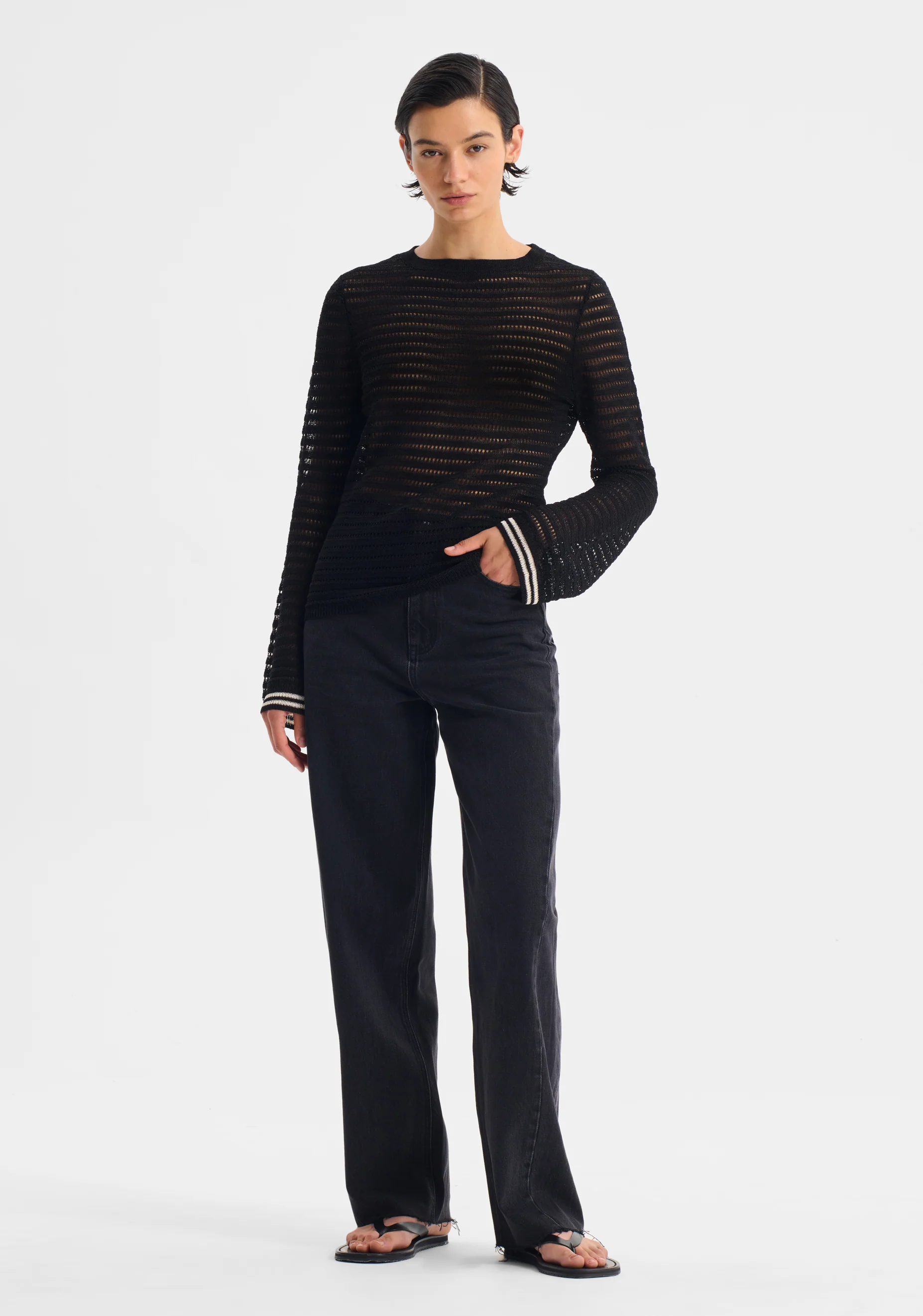 Dallas Knit Pullover_Black - Image 3