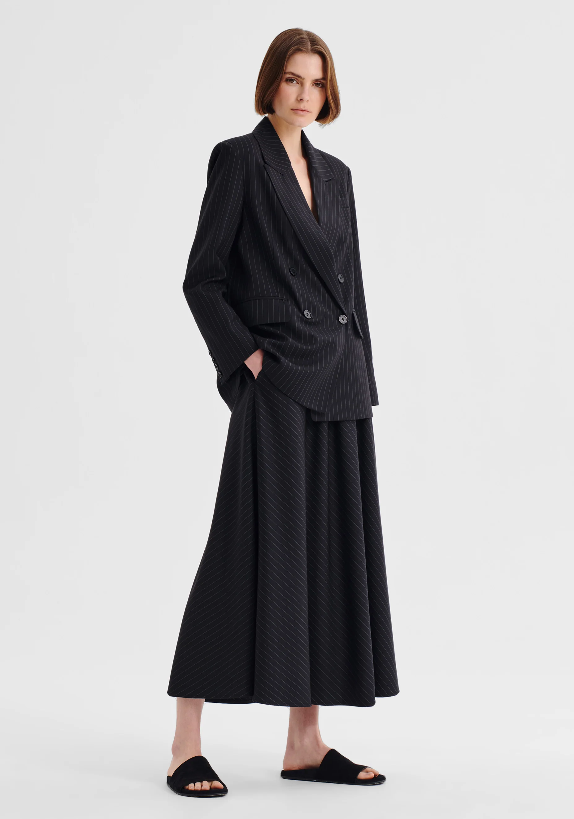 Diego Skirt_Pinstripe