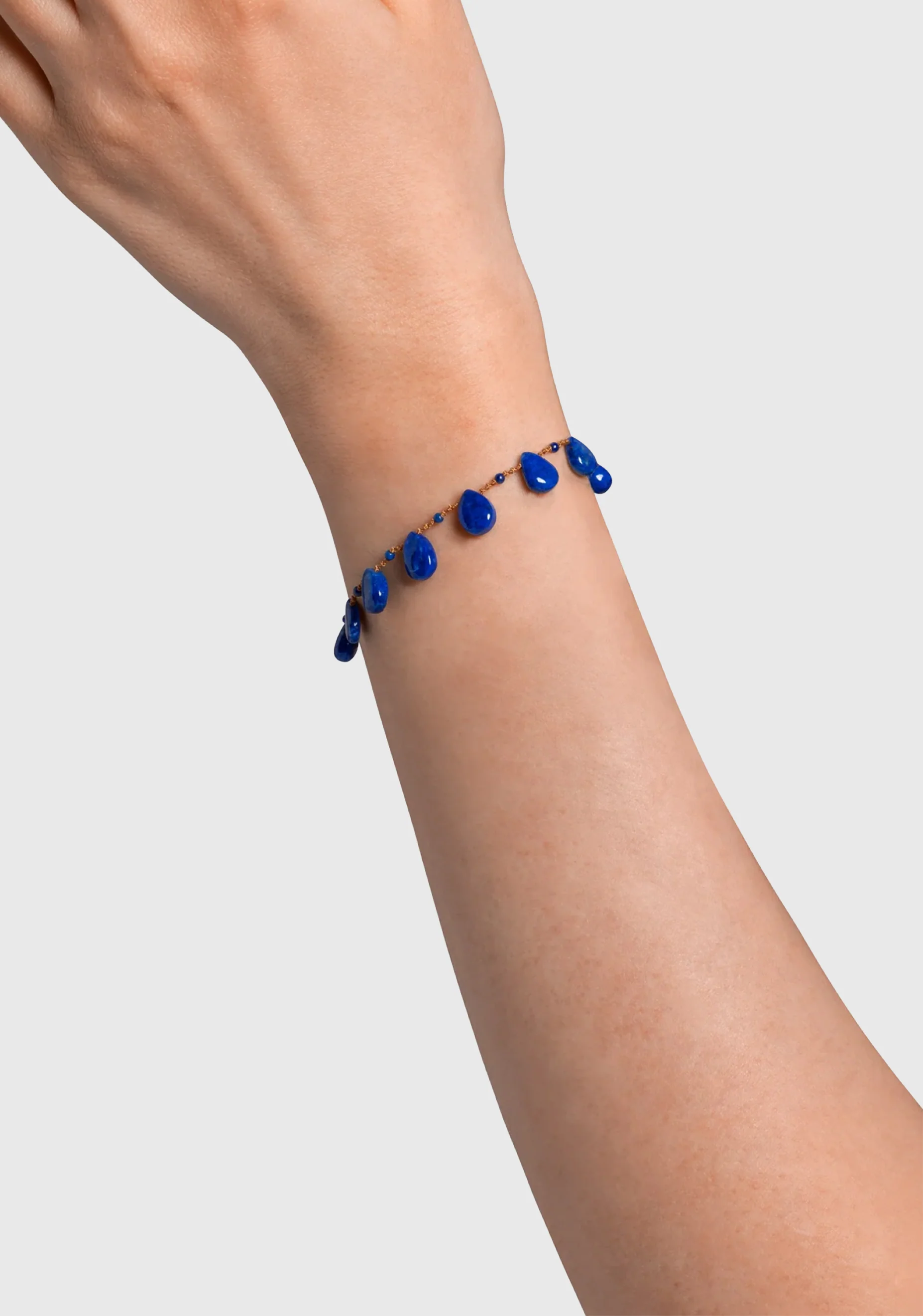 Drop Bead Bracelet_Lapis - Image 2