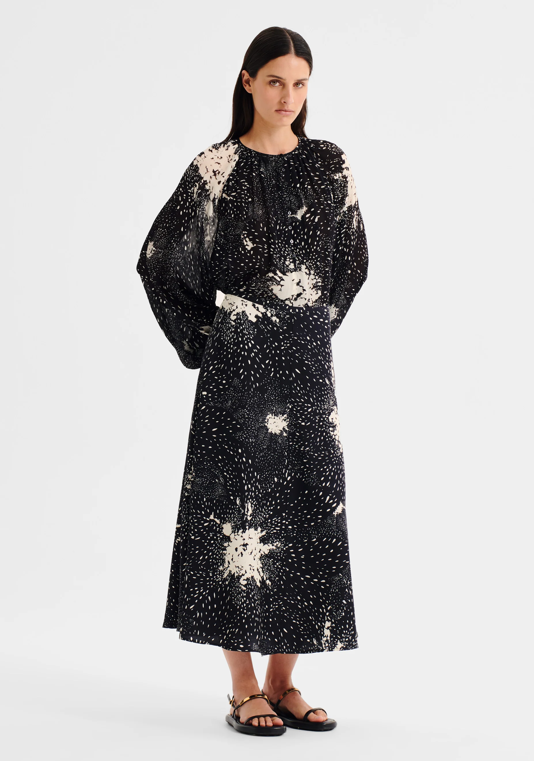 Florian Blouse_Black Print - Image 3