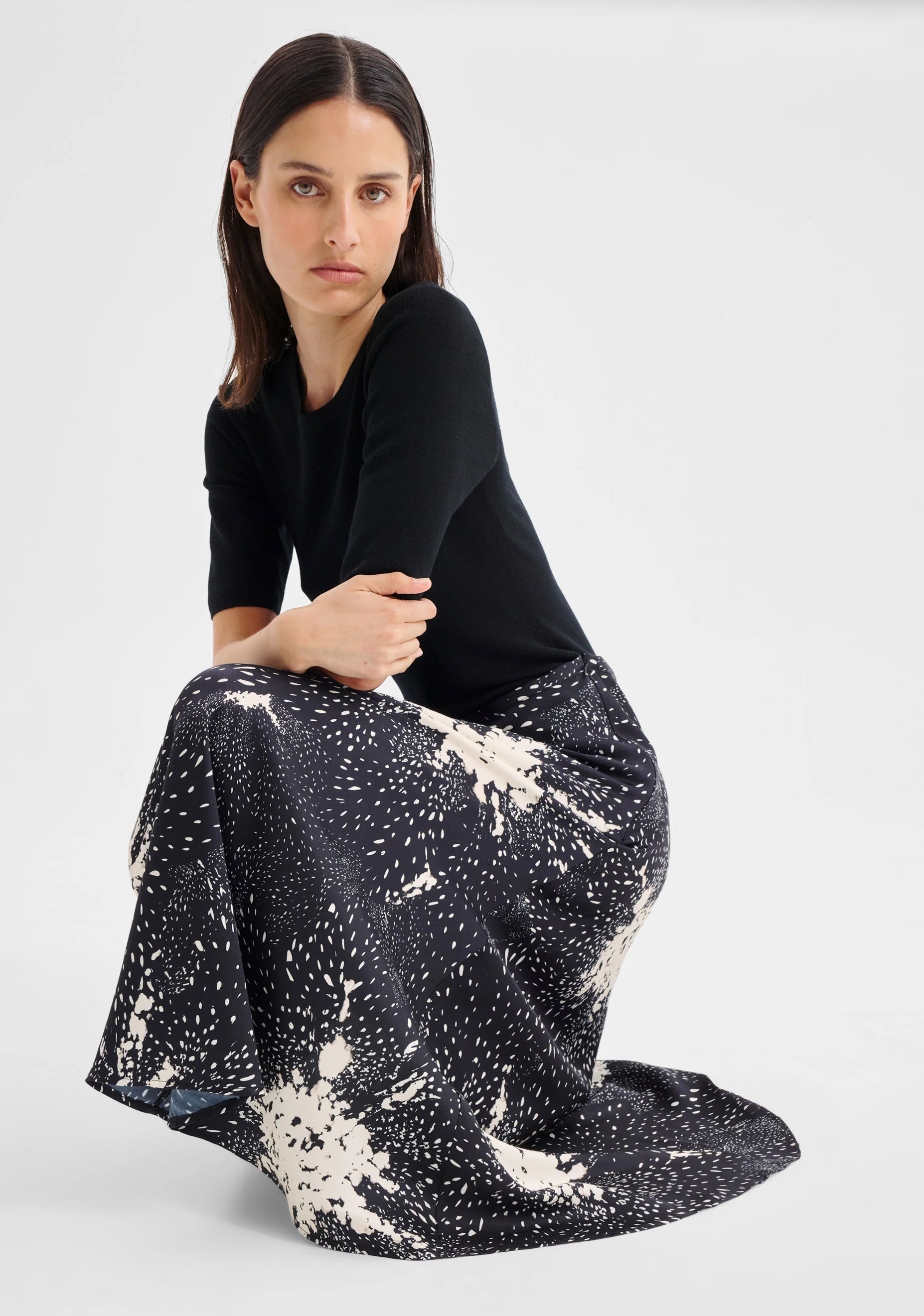 Florian Skirt_Black Print - Image 2