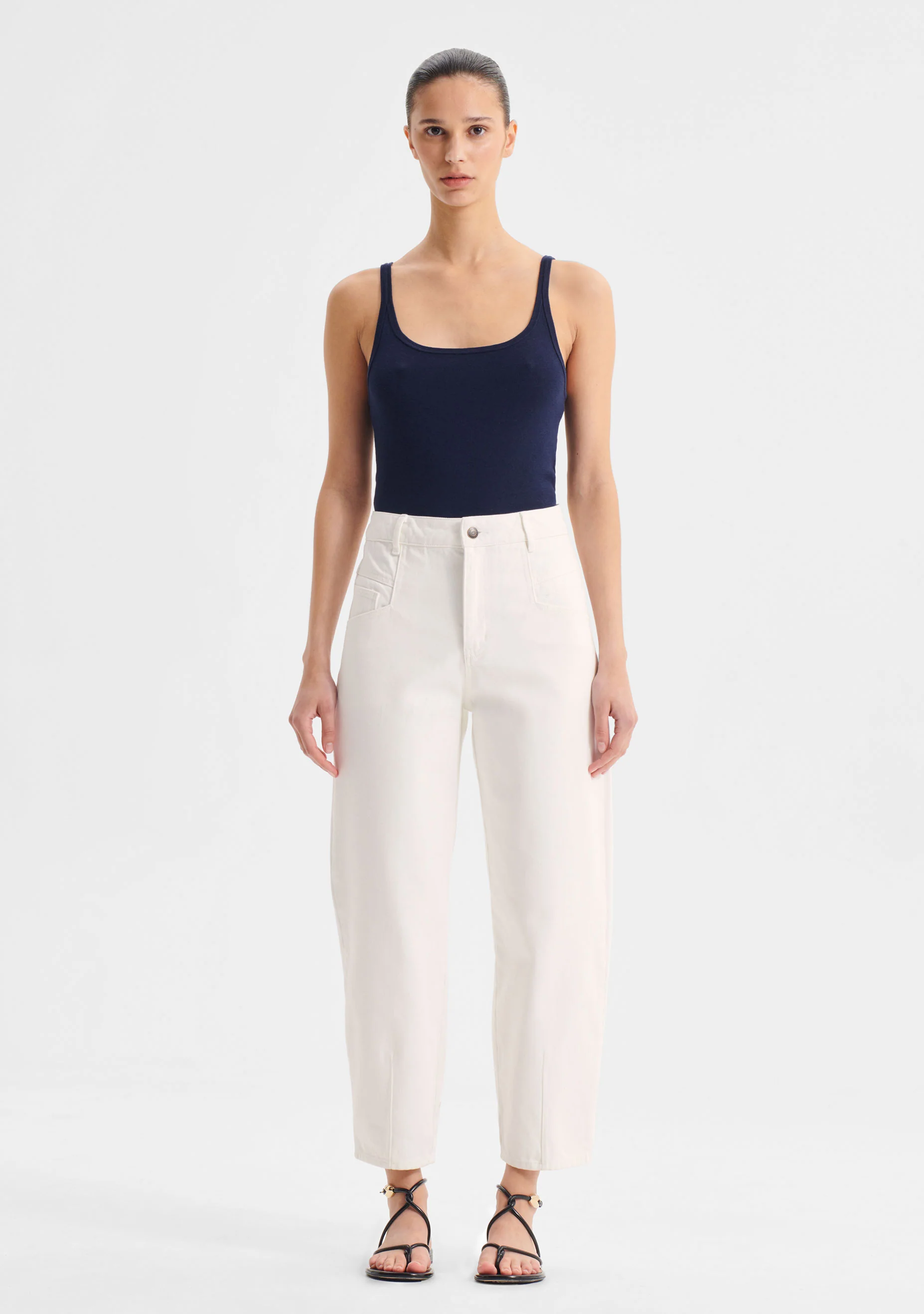 George Knit Tank Navy
