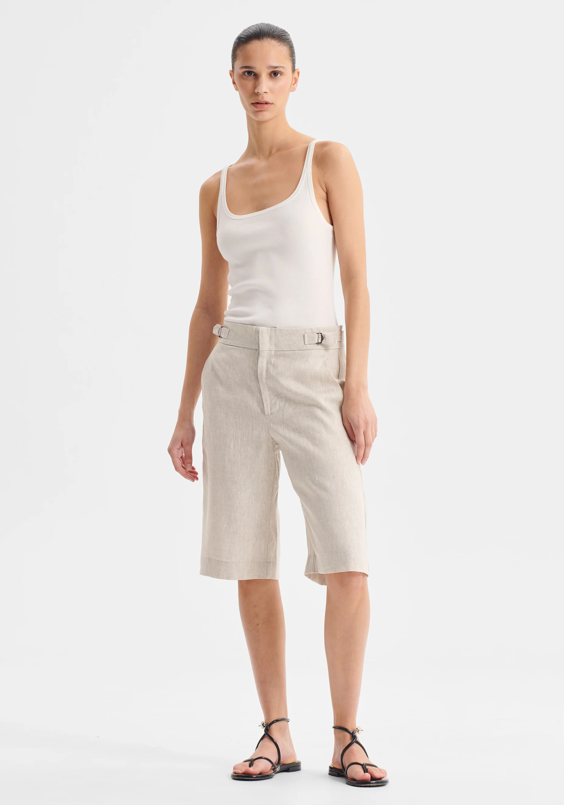George Knit Tank White