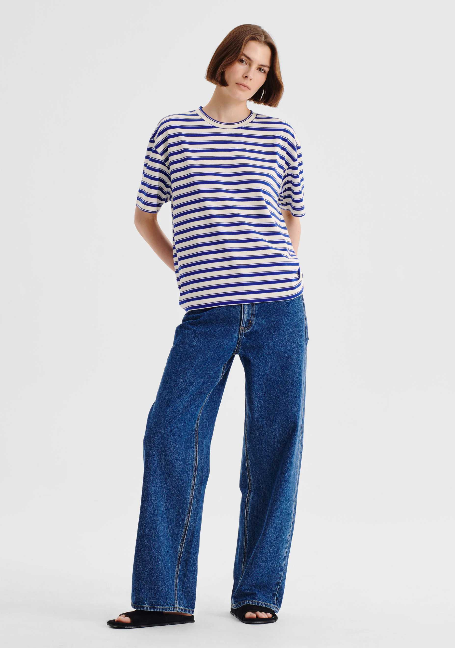 Jericho Stripe Tee_Cobalt - Image 2