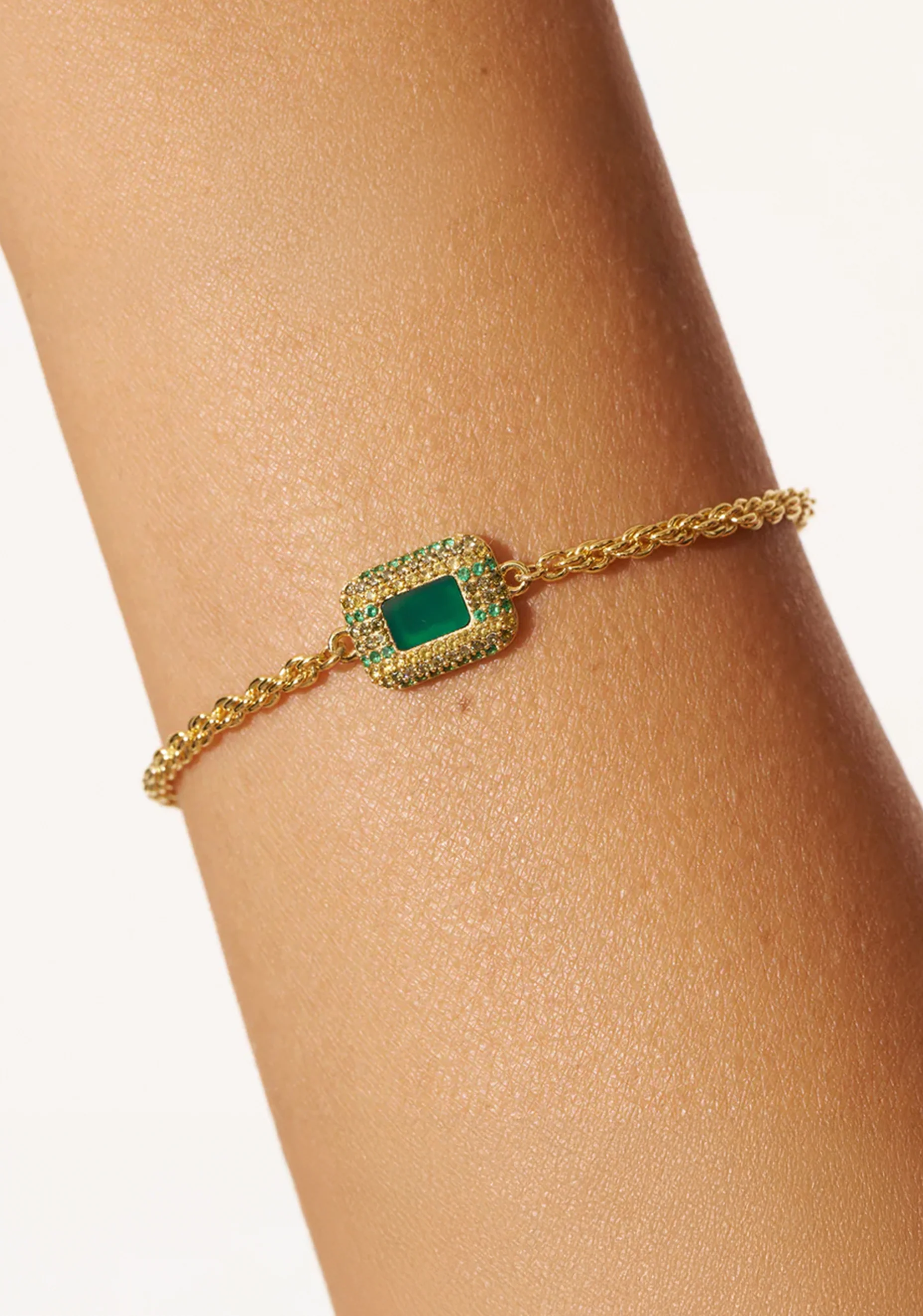 Karma Bracelet Green_Onyx - Image 2
