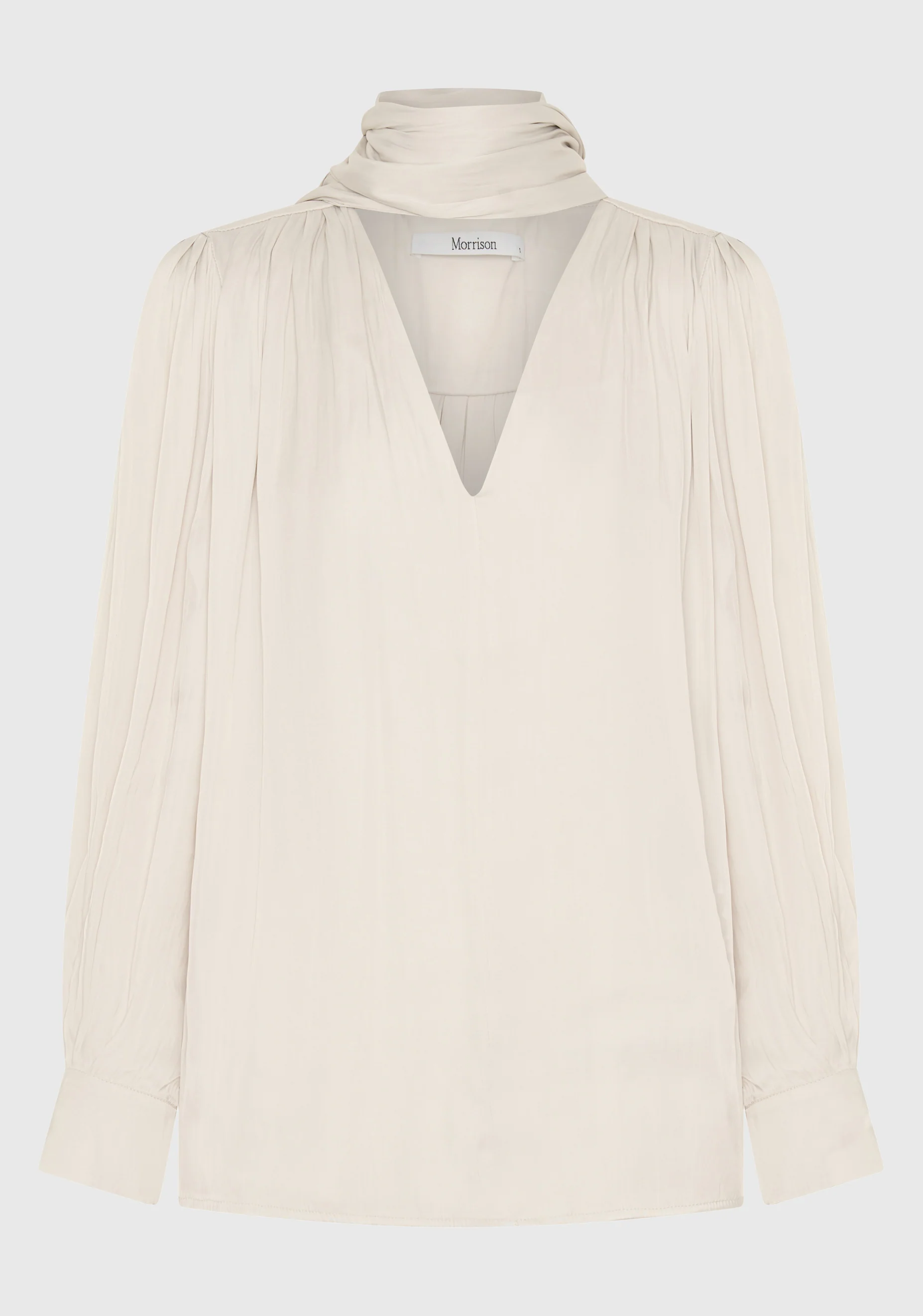 Lena V-Neck Top_Nougat - Image 5