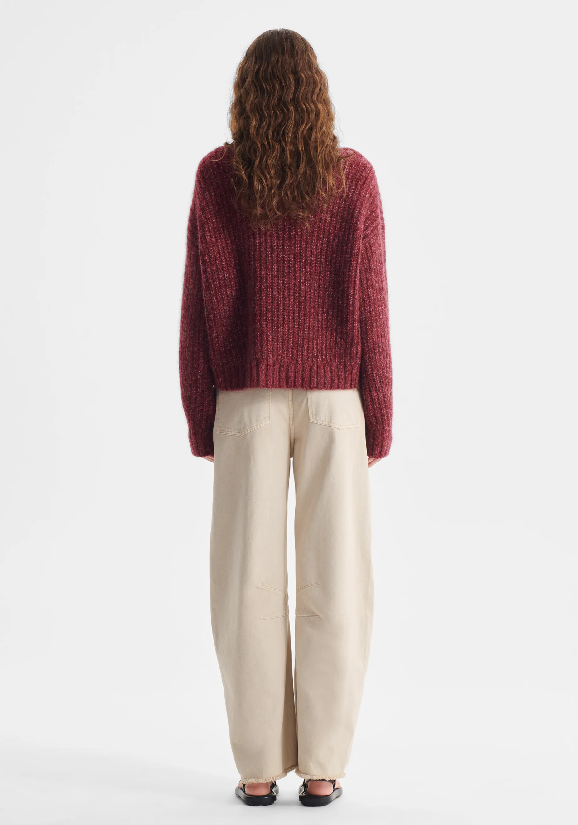 Leni Knit Pullover_Berry - Image 4