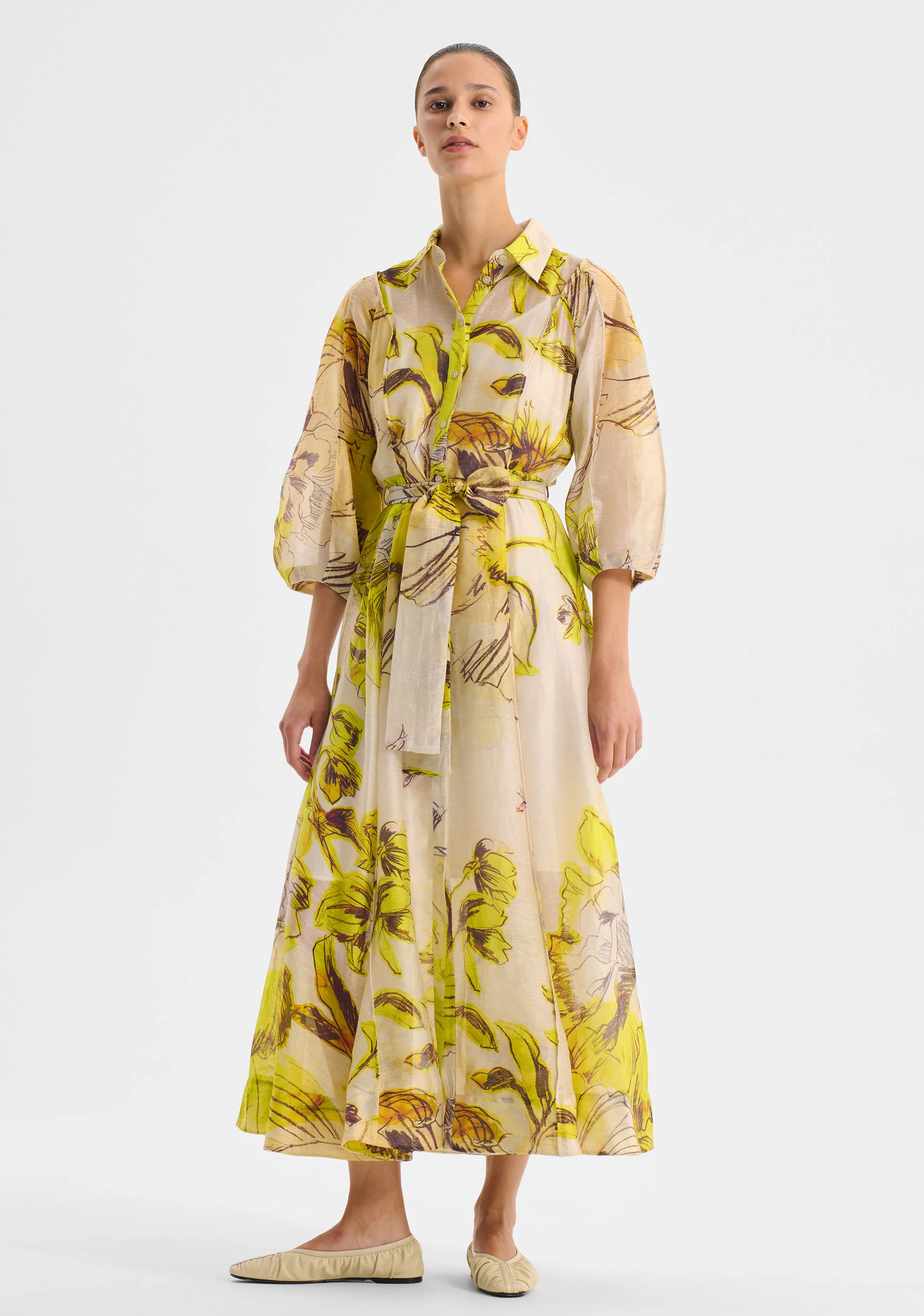 Mae Shirt Dress_Lemon - Image 2