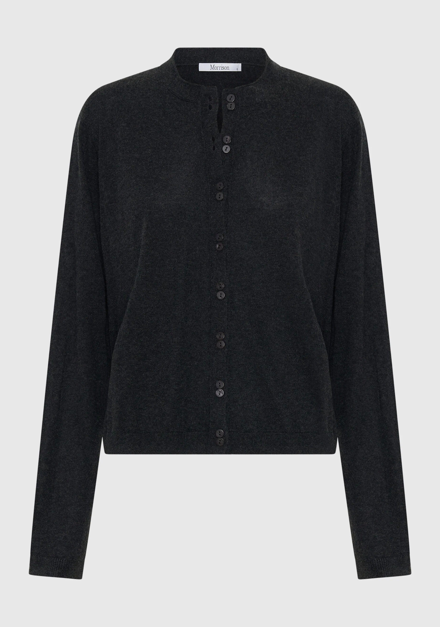 Margo Knit Cardigan_Charcoal - Image 6