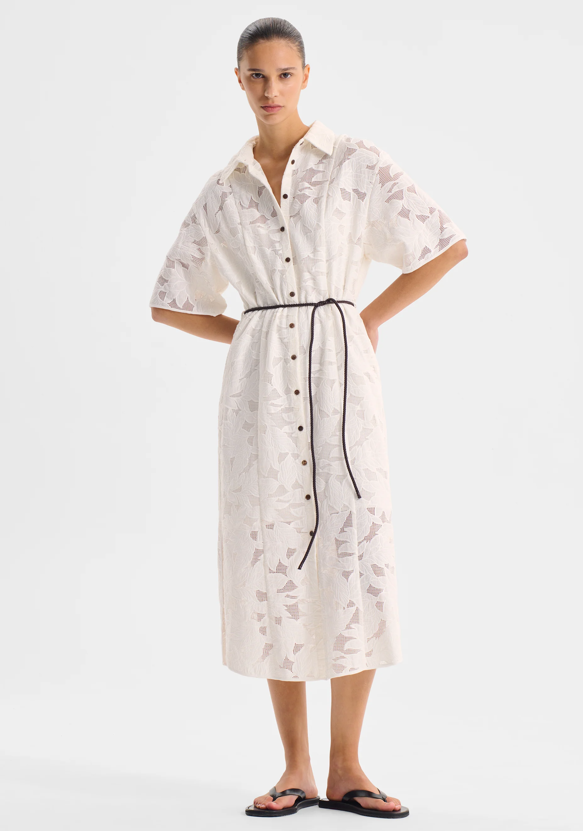 Marnie Anglaise Shirt Dress_White - Image 2