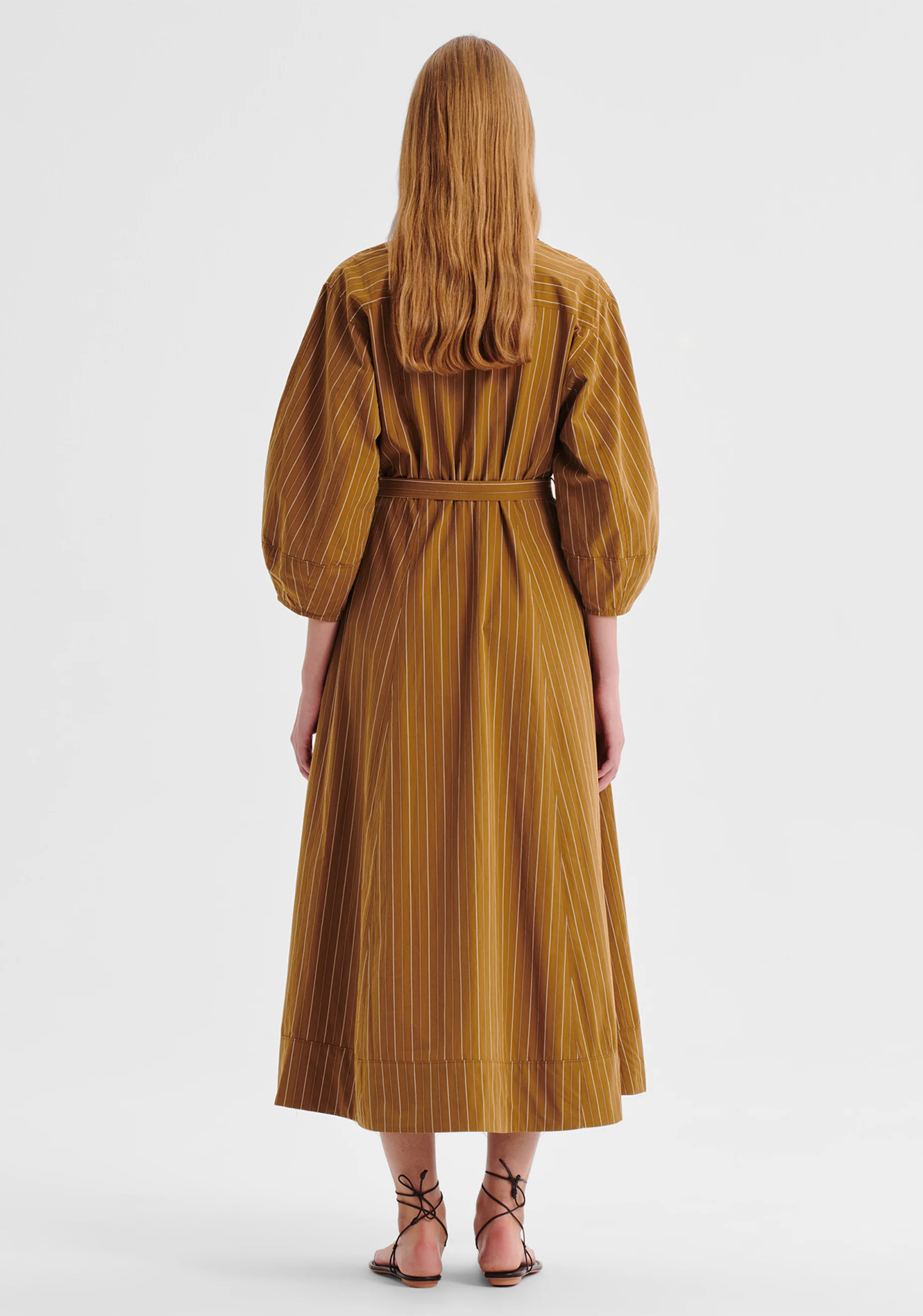 McKenna Stripe Dress_Mustard - Image 6