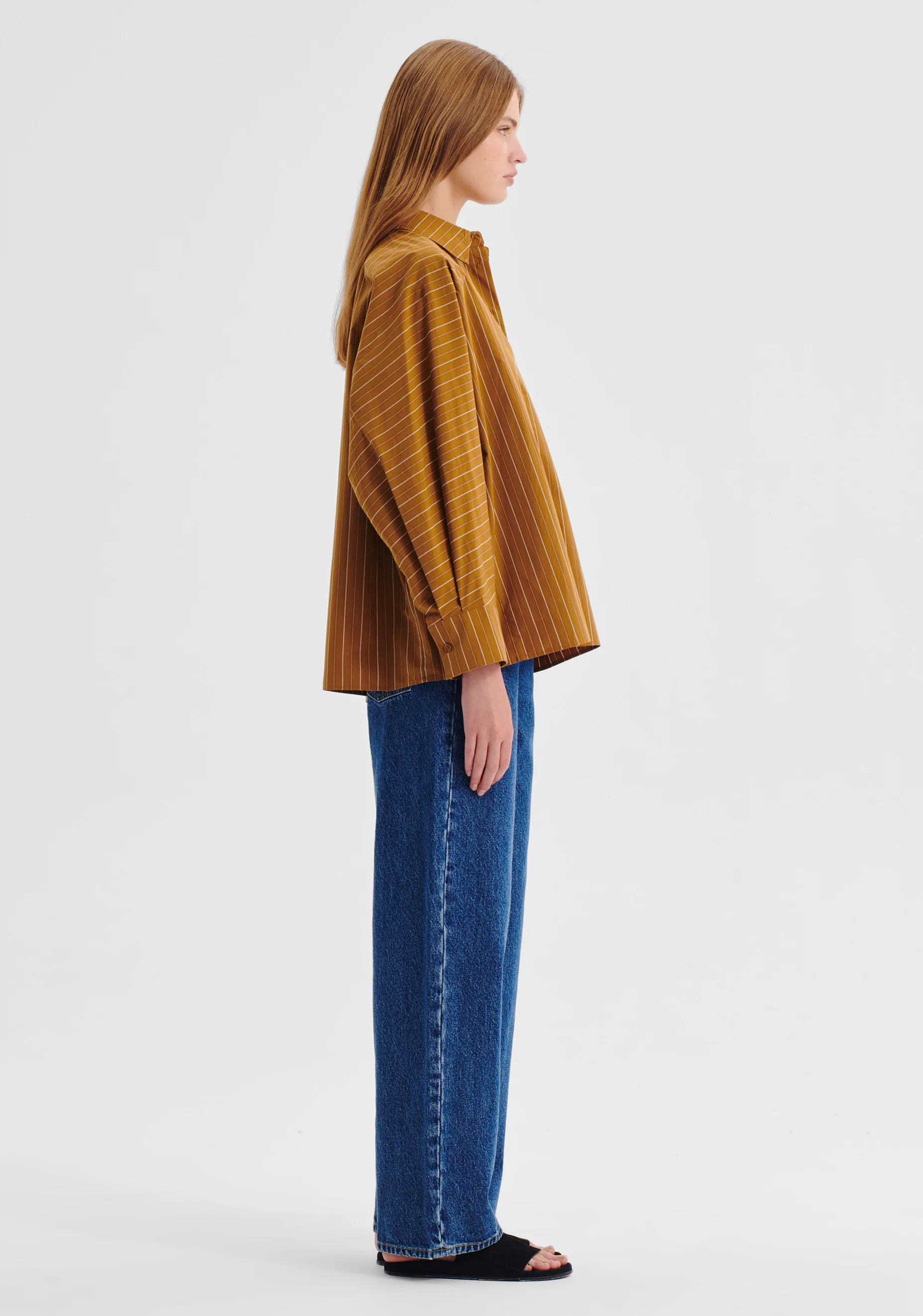 McKenna Stripe Shirt_Mustard - Image 5