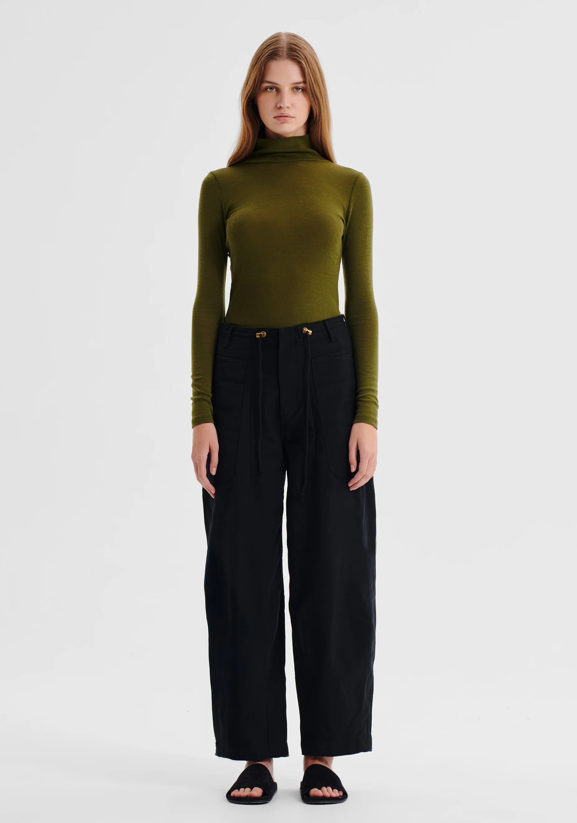 Morri Merino High Neck_Avocado - Image 3