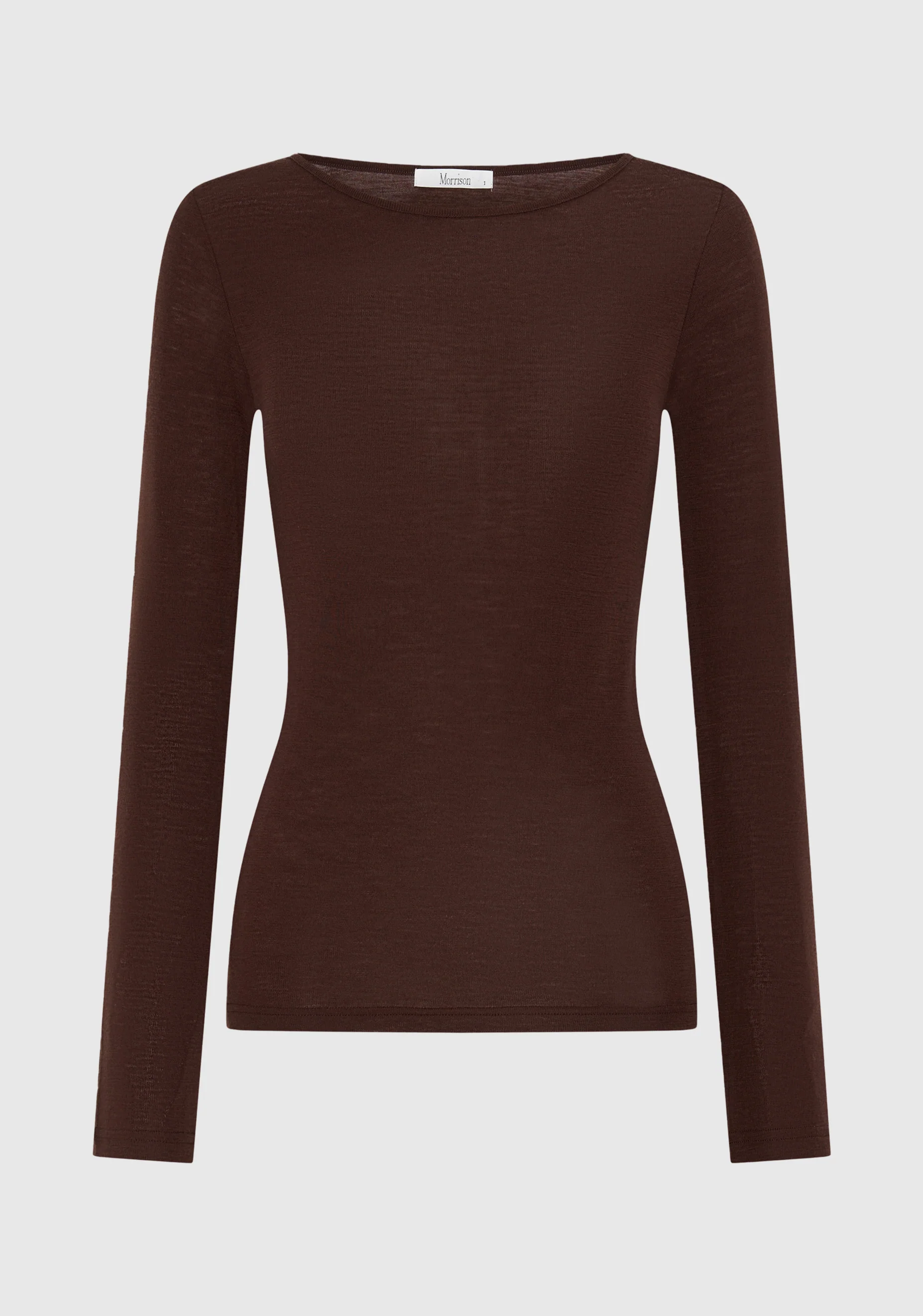 Morri Merino Round Neck_Espresso - Image 5