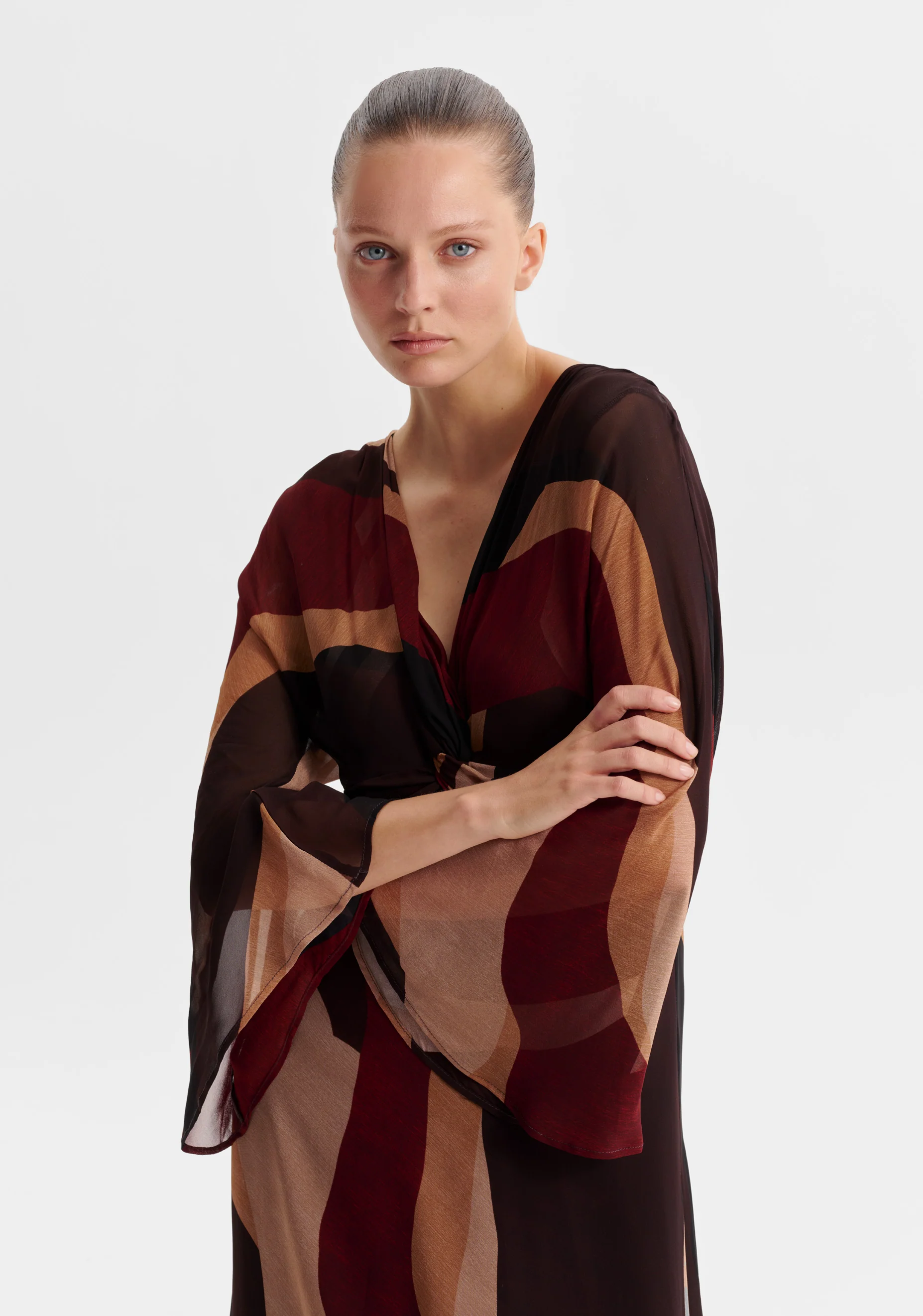 Orla V-Neck Dress_Print - Image 3