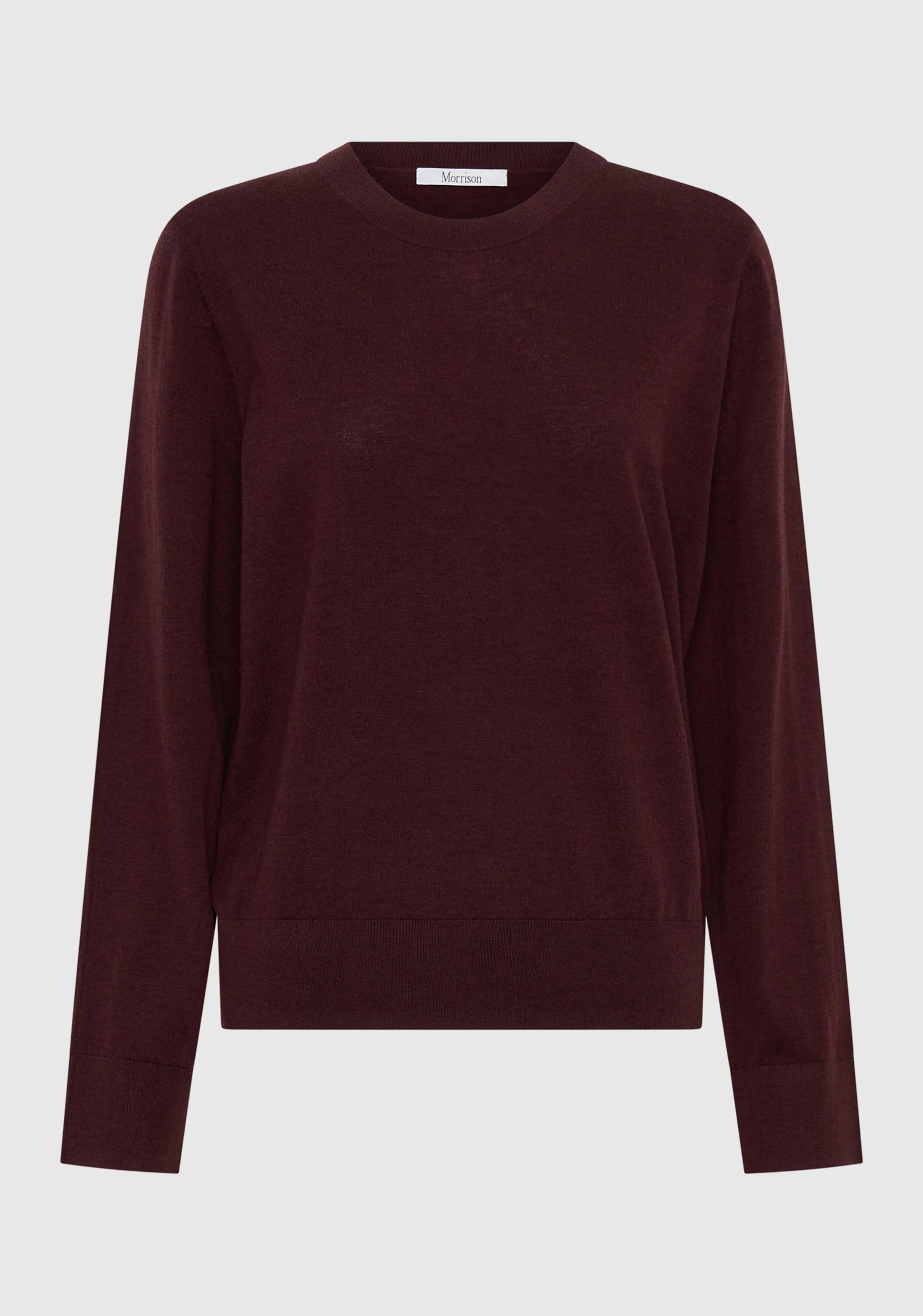 Oxford Merino Knit Pullover_Pinot - Image 6