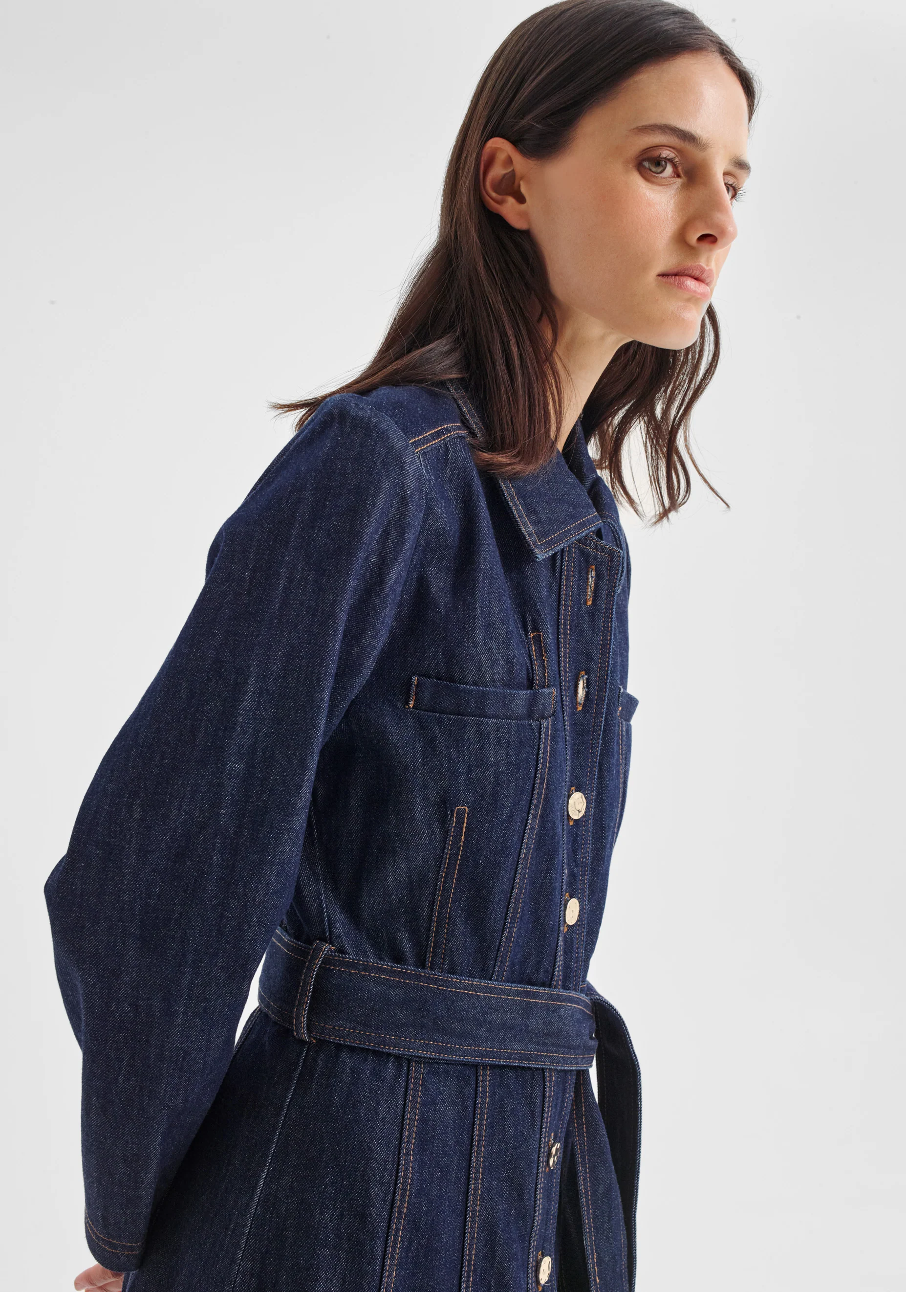 Pierrot Denim Dress_Indigo - Image 5