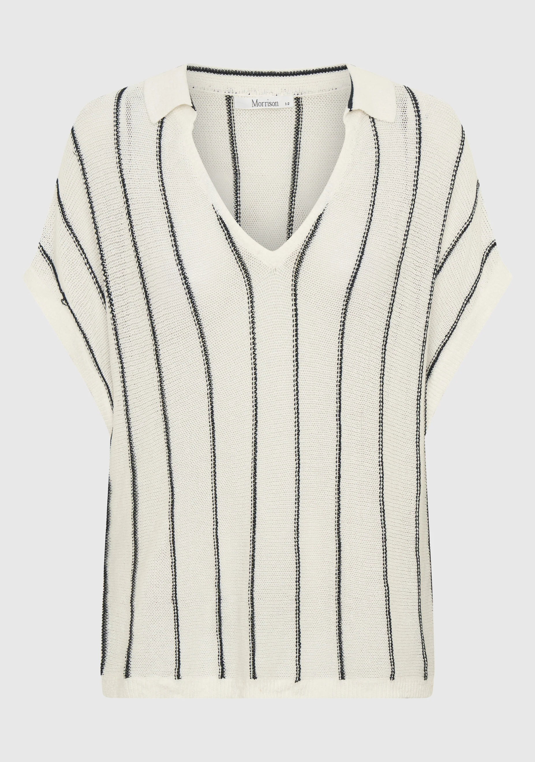 Pippa Knit Polo_Stripe - Image 7