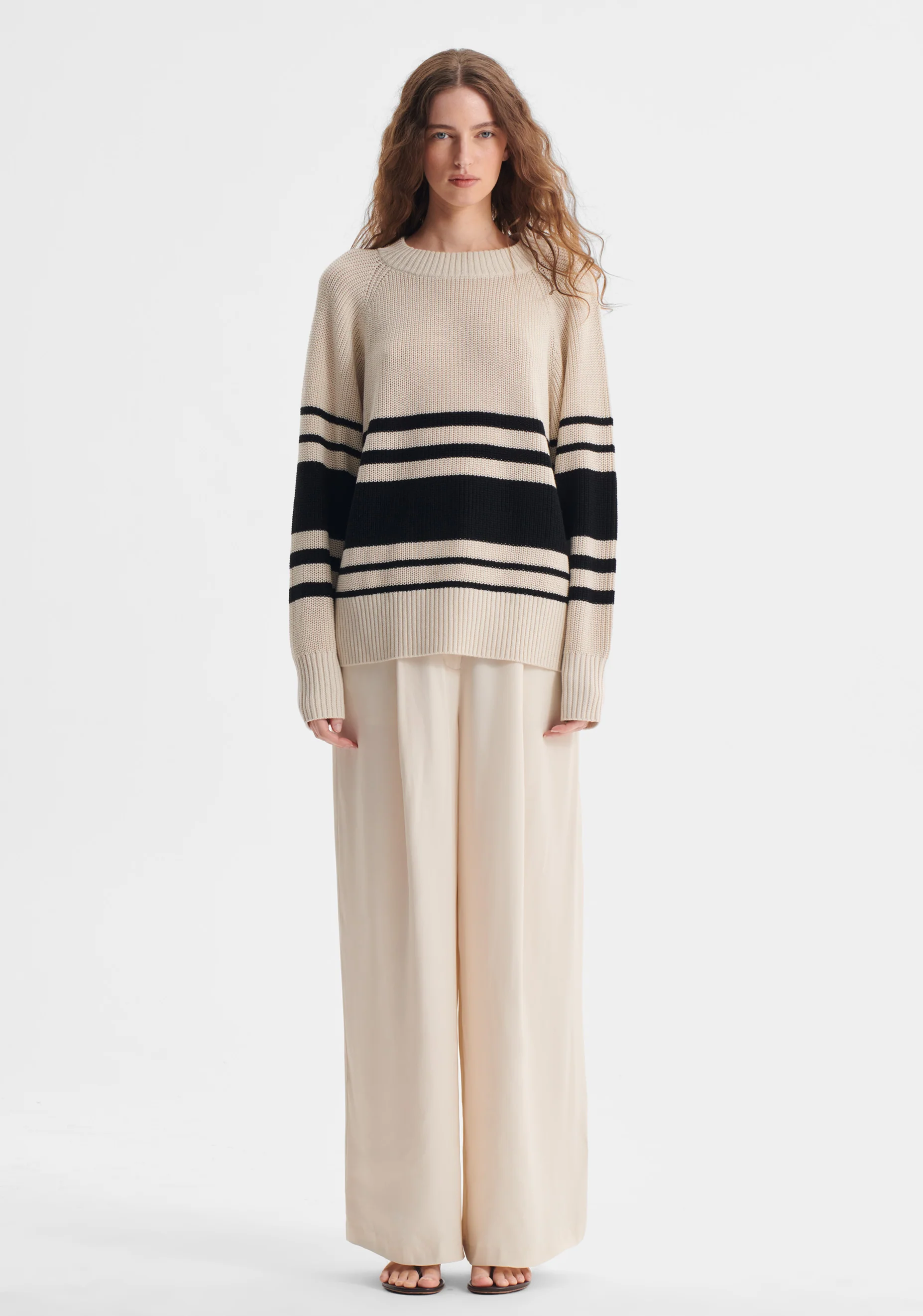 Regatta Knit Pullover_Black/Ecru - Image 3