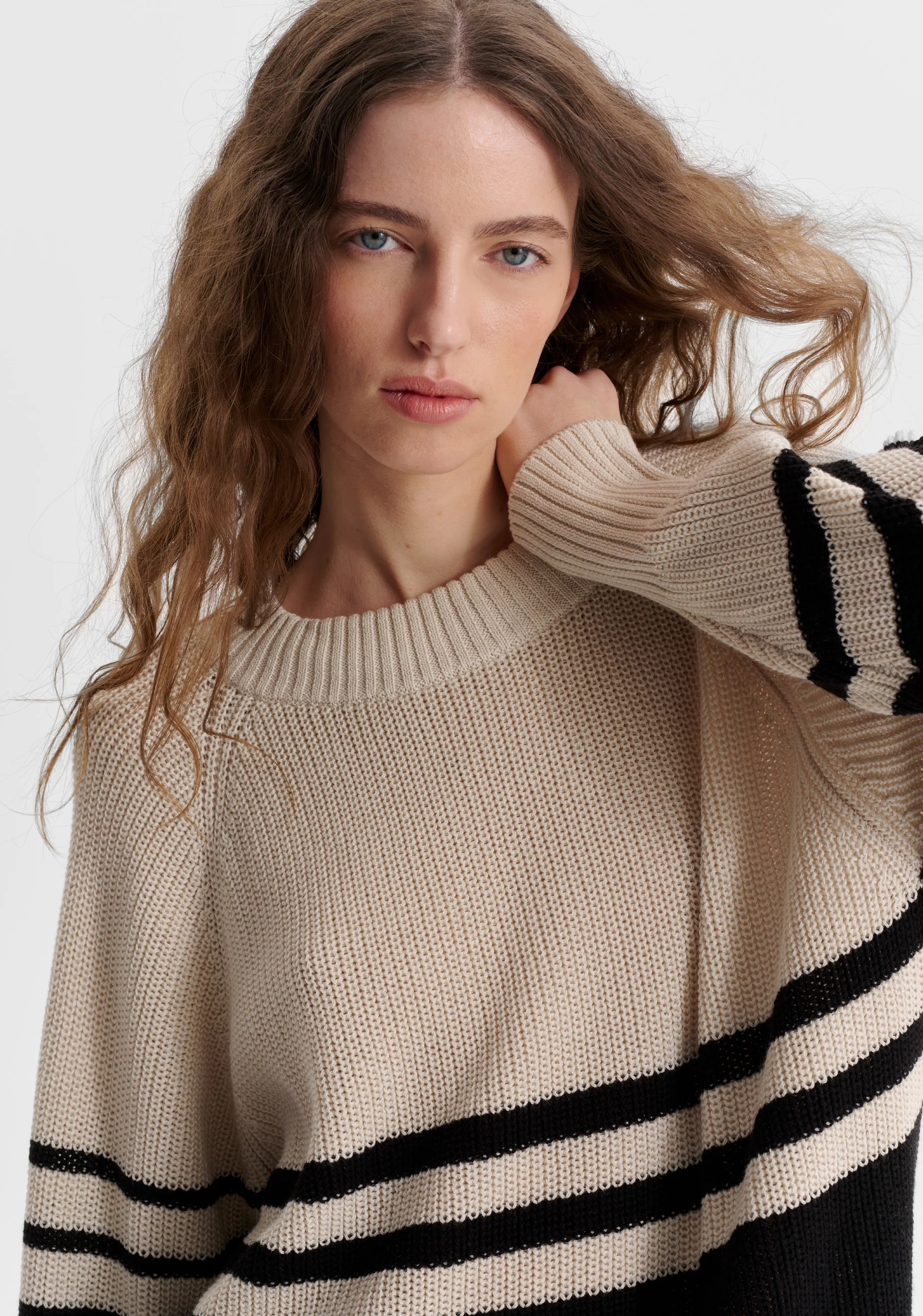 Regatta Knit Pullover_Black/Ecru - Image 4