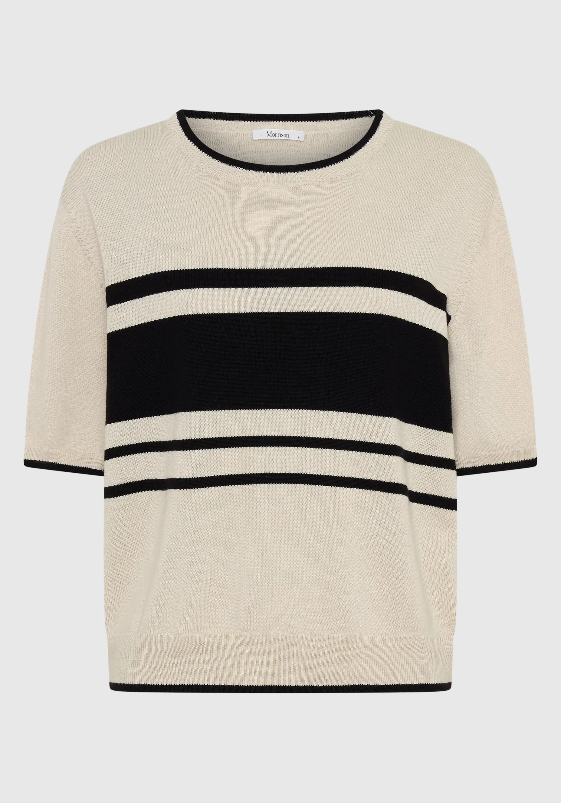 Regatta Knit Tee_Black/Ecru - Image 6