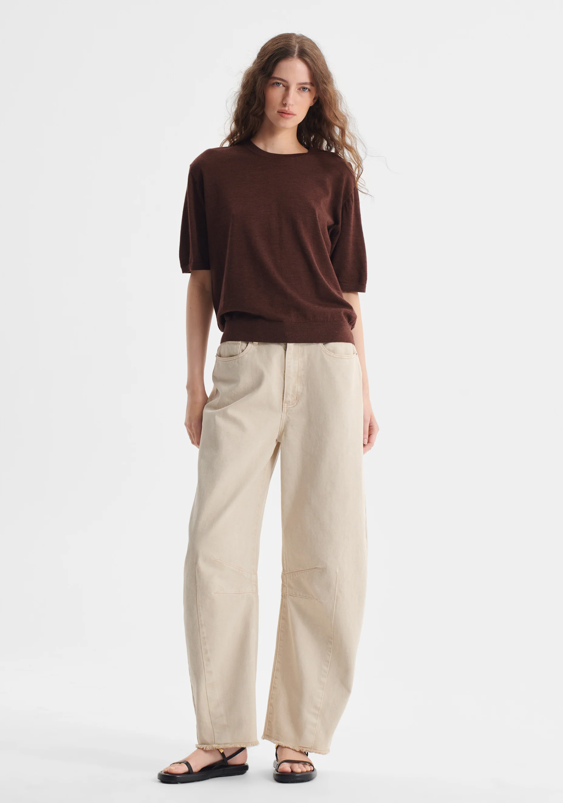 River Knit Tee_Toffee