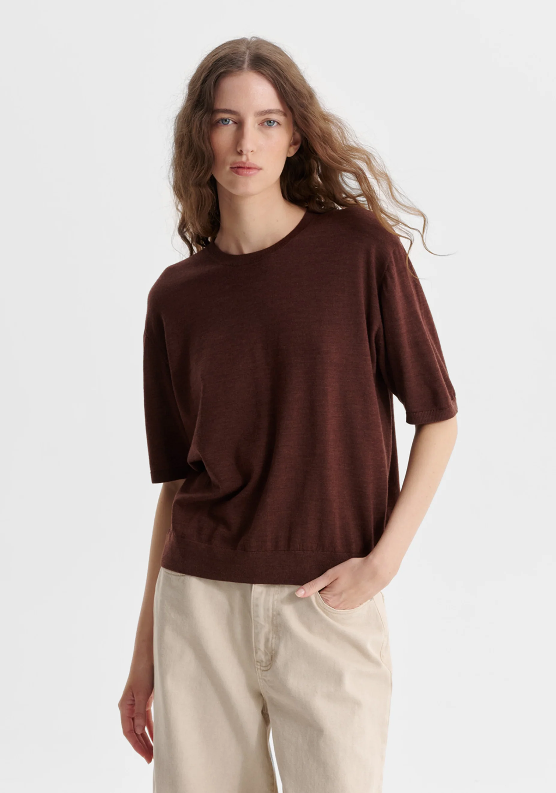 River Knit Tee_Toffee - Image 2