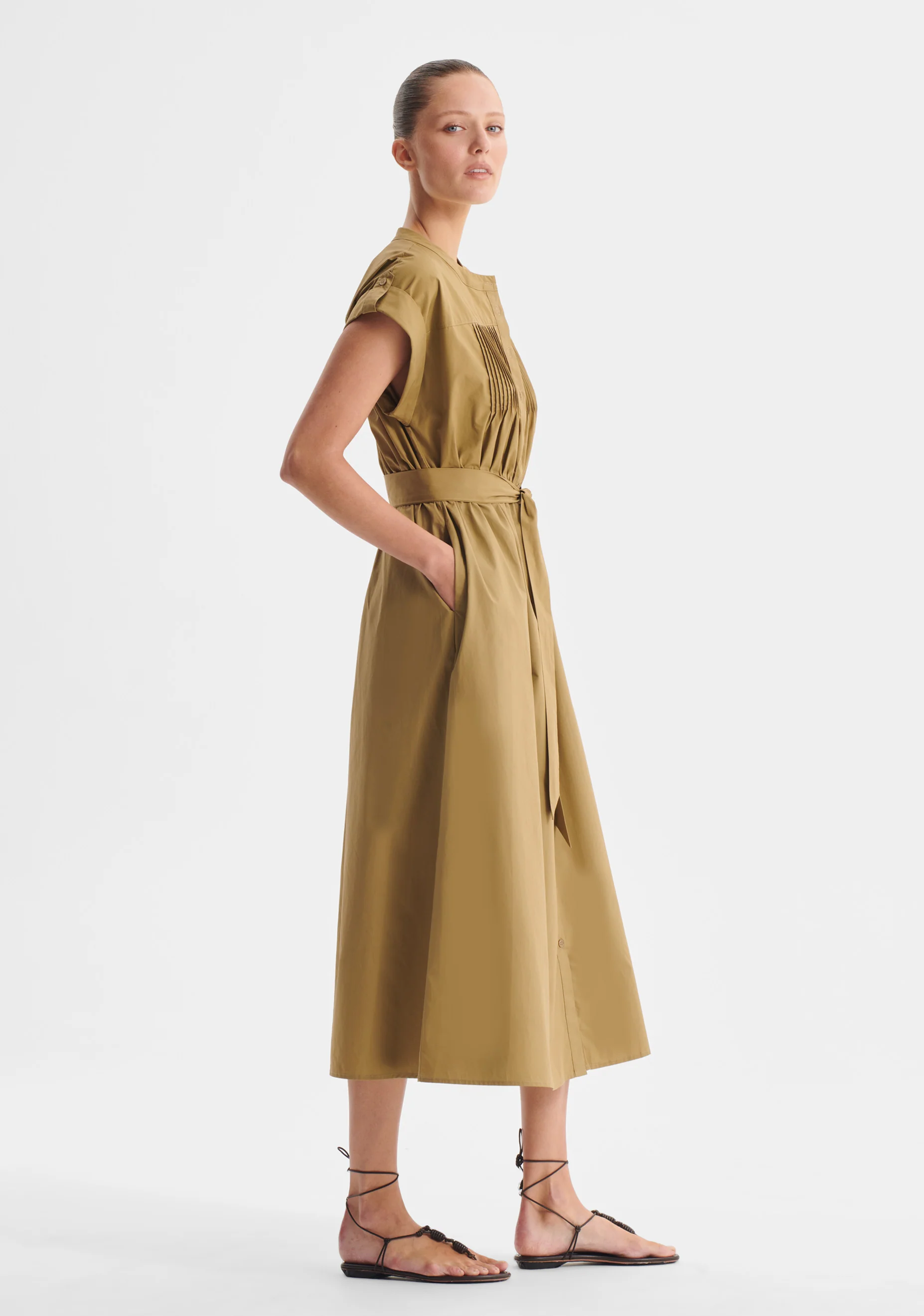Romy Shirt Dress_Army - Image 3