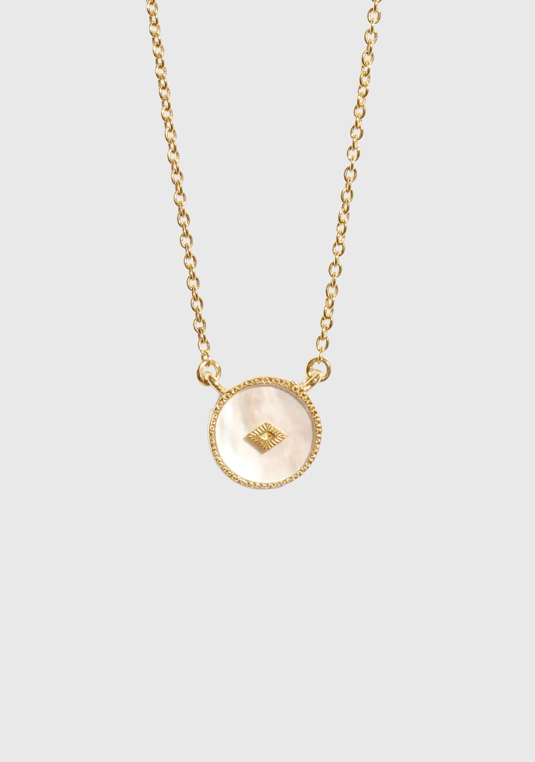 Sanja Necklace_Gold Pearl