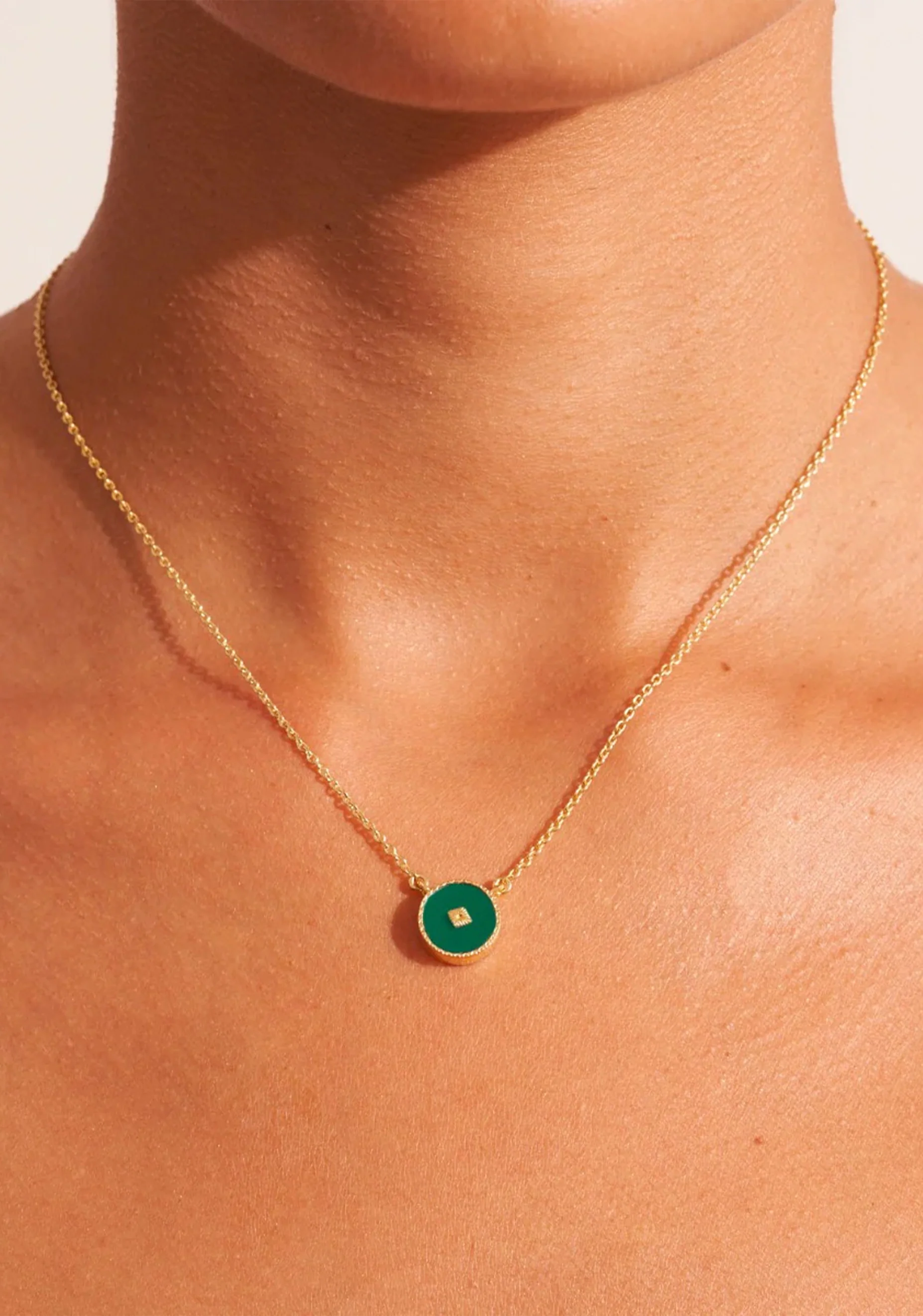 Sanja Necklace_Green Onyx - Image 2