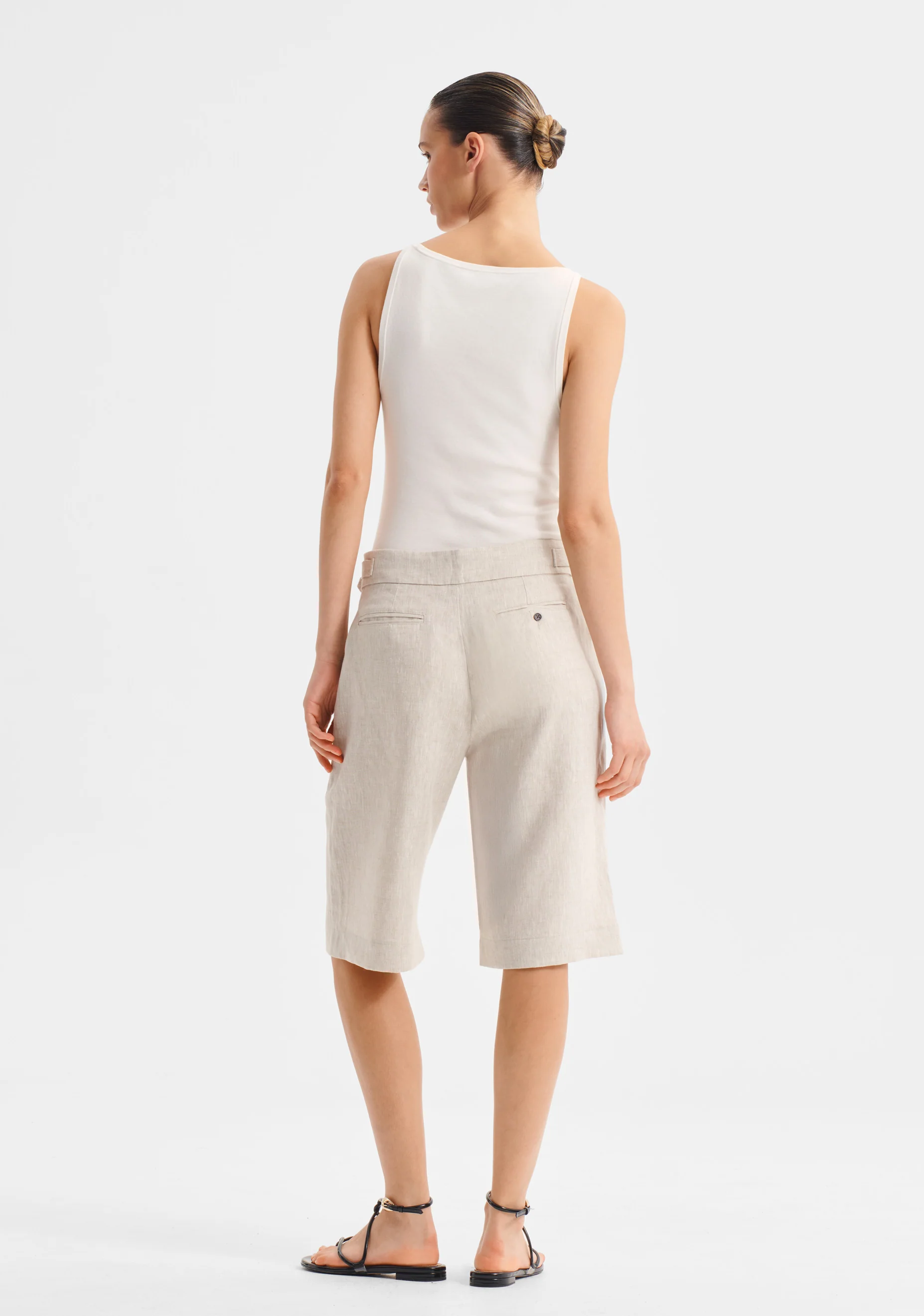 Sonny Linen Bermuda Short_Natural - Image 2