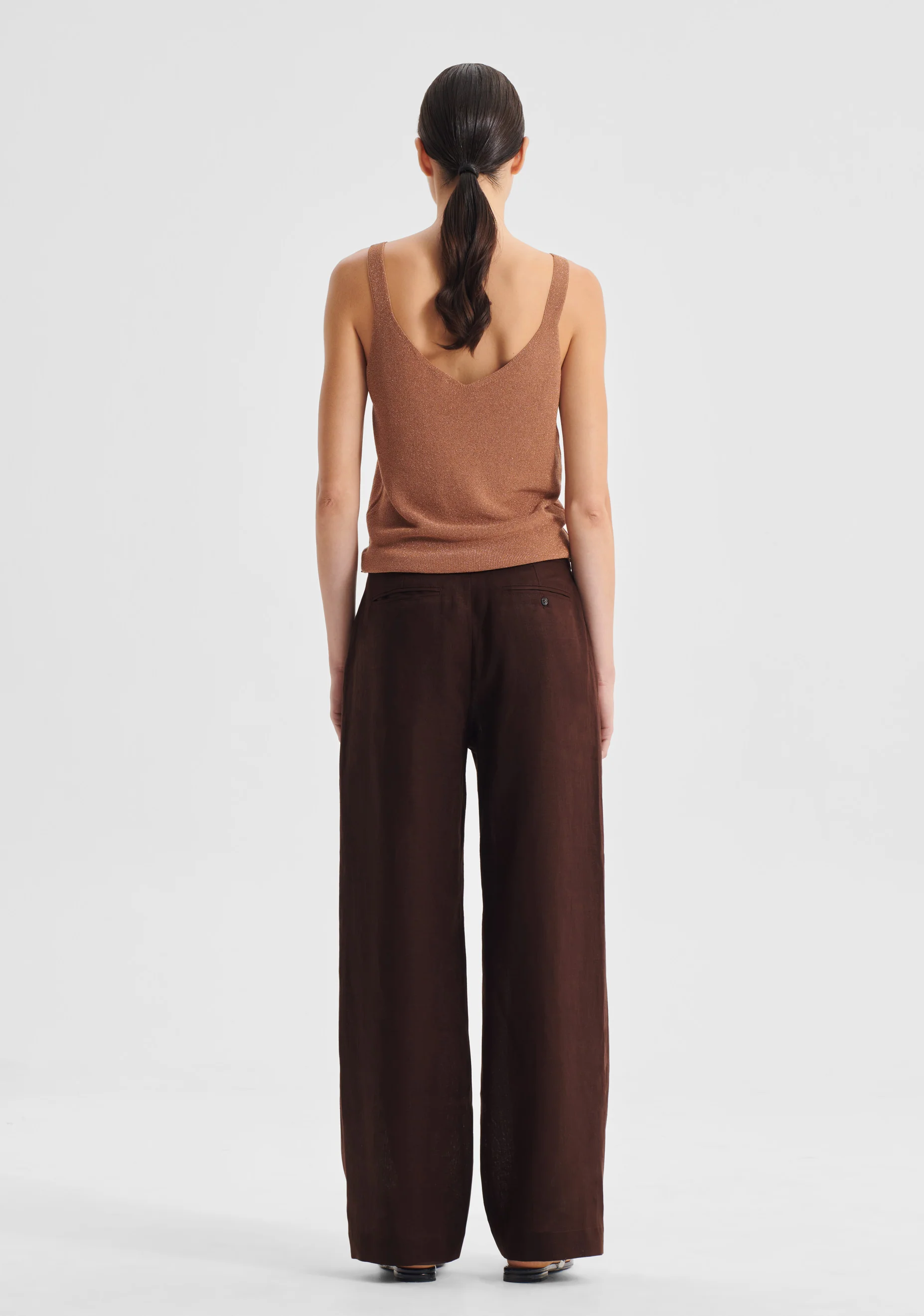Sonny Linen Pant_Chocolate - Image 4