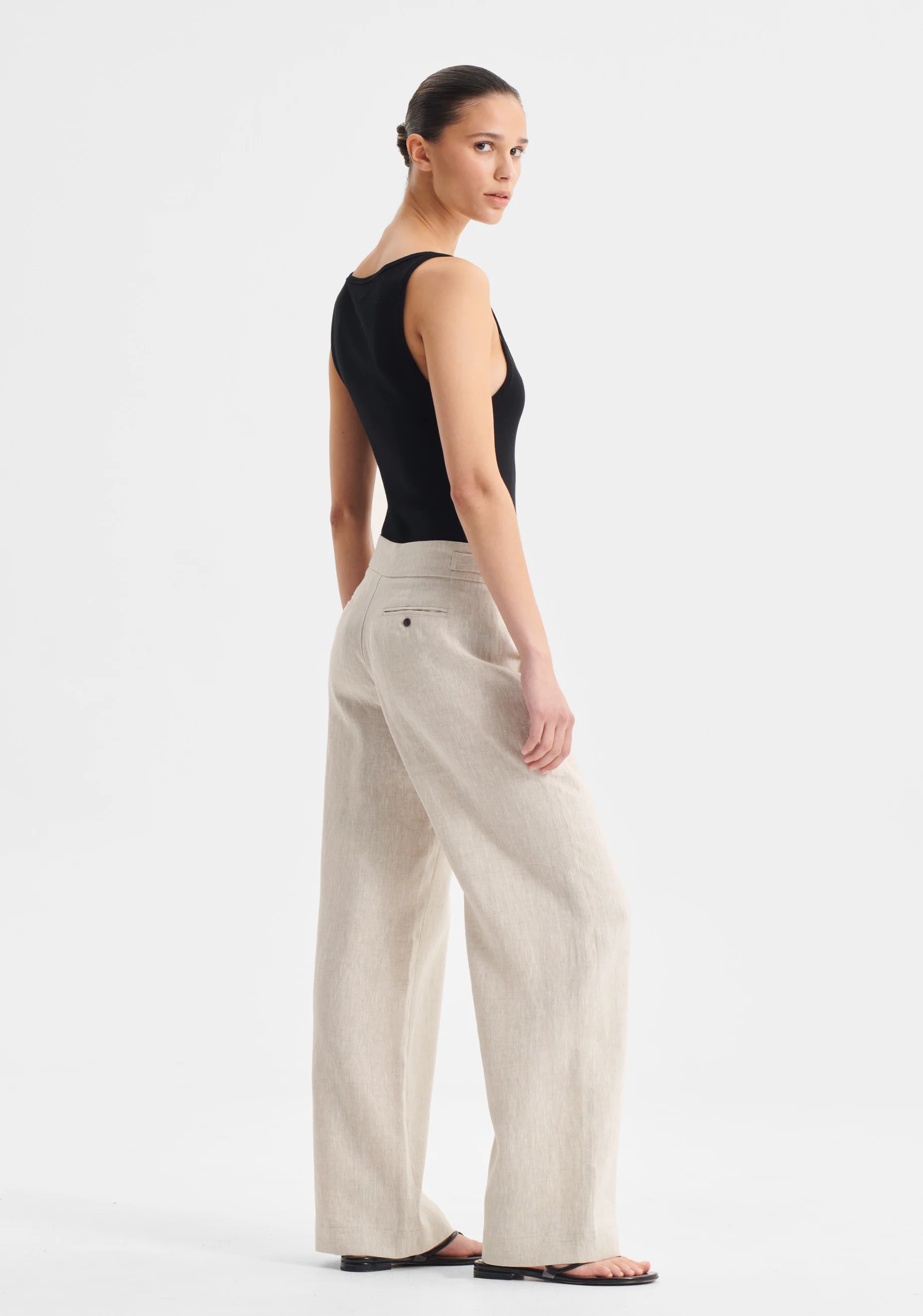 Sonny Linen Pant_Natural - Image 3