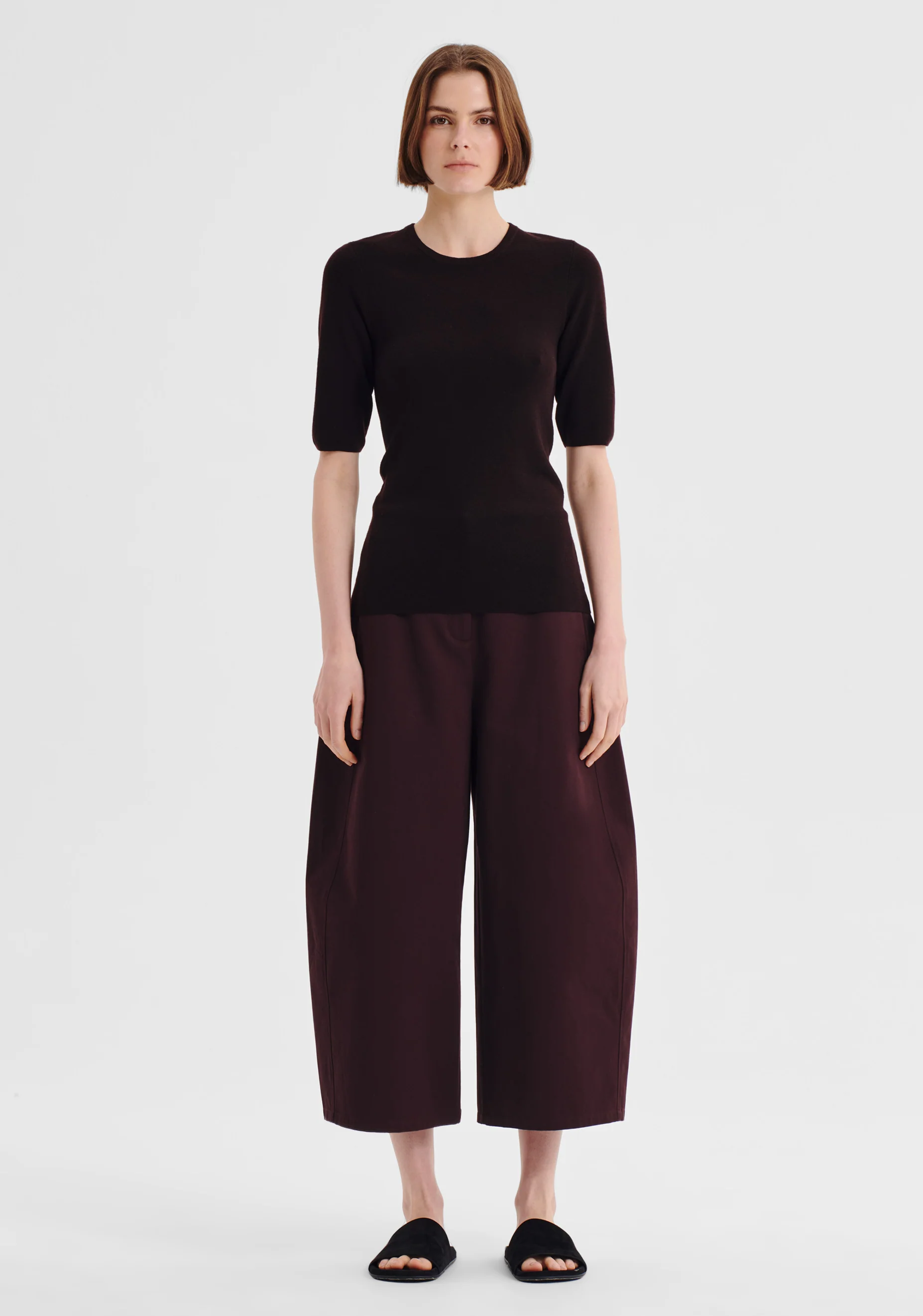 Talia Merino Knit Tee_Espresso - Image 2